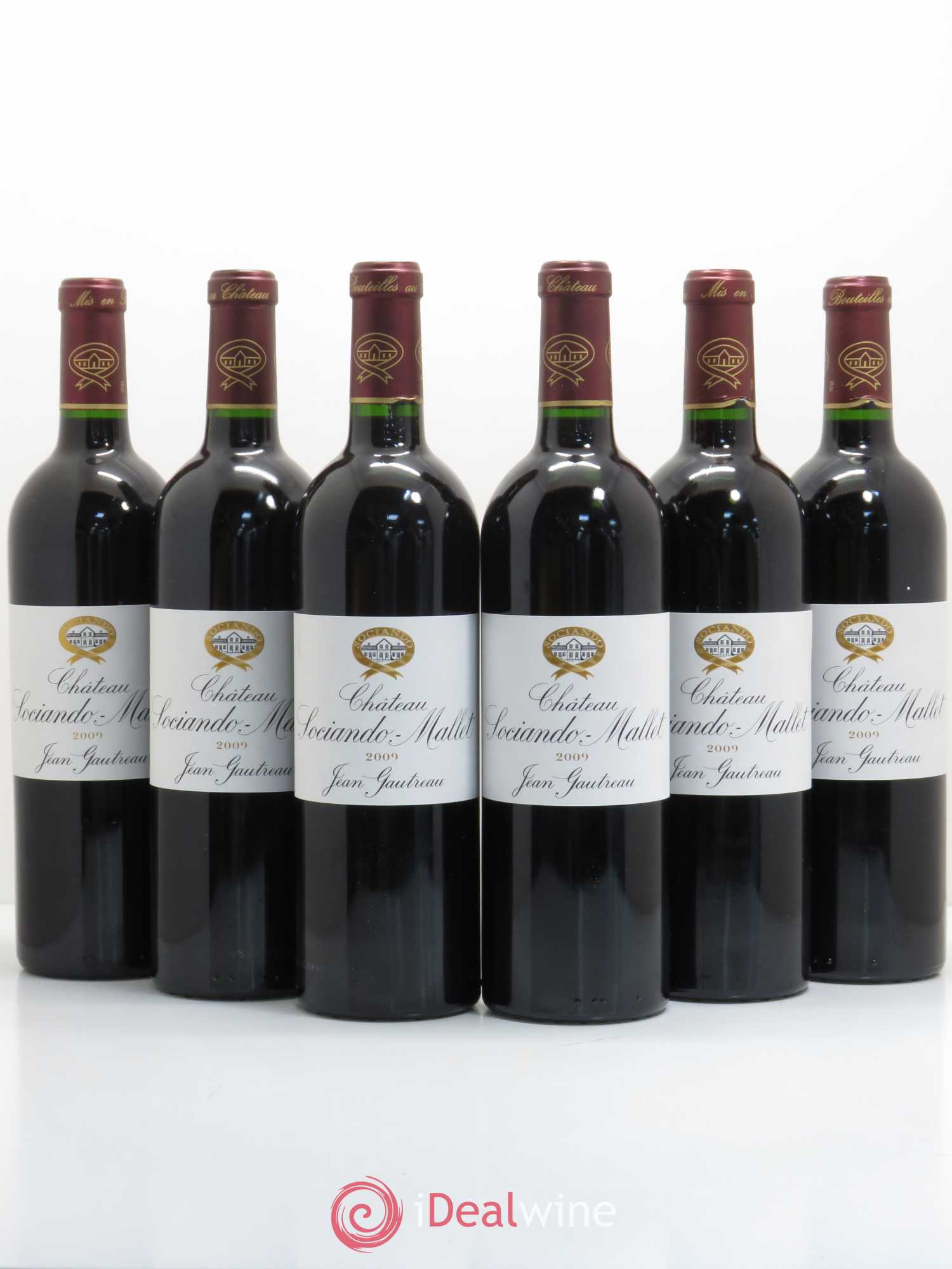 Château Sociando Mallet 2009 - Lot de 6 bouteilles - 0