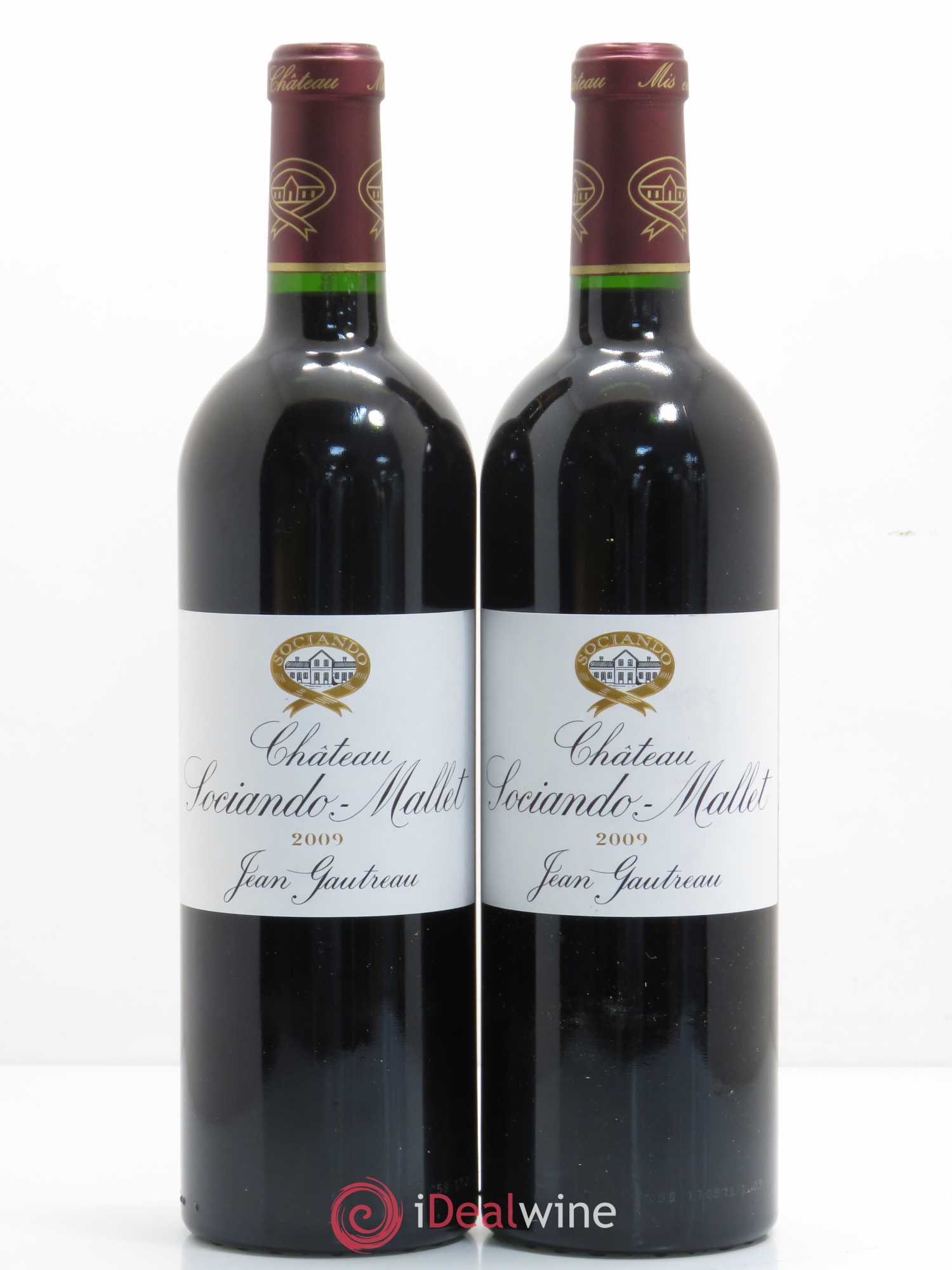 Château Sociando Mallet 2009 - Lot de 2 bouteilles - 0