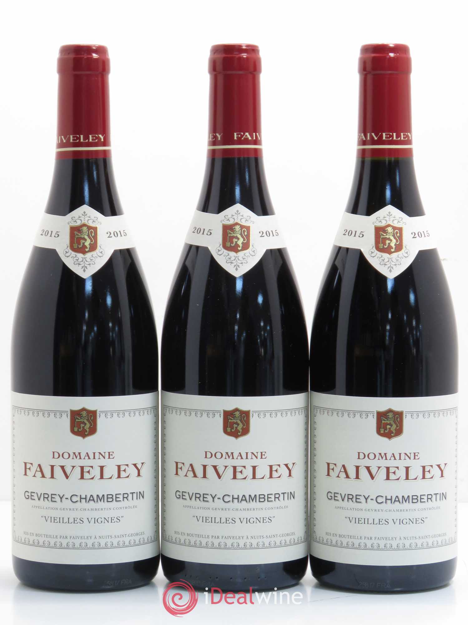 Gevrey-Chambertin Vieilles vignes Faiveley 2015 - Posten von 3 Flaschen - 0