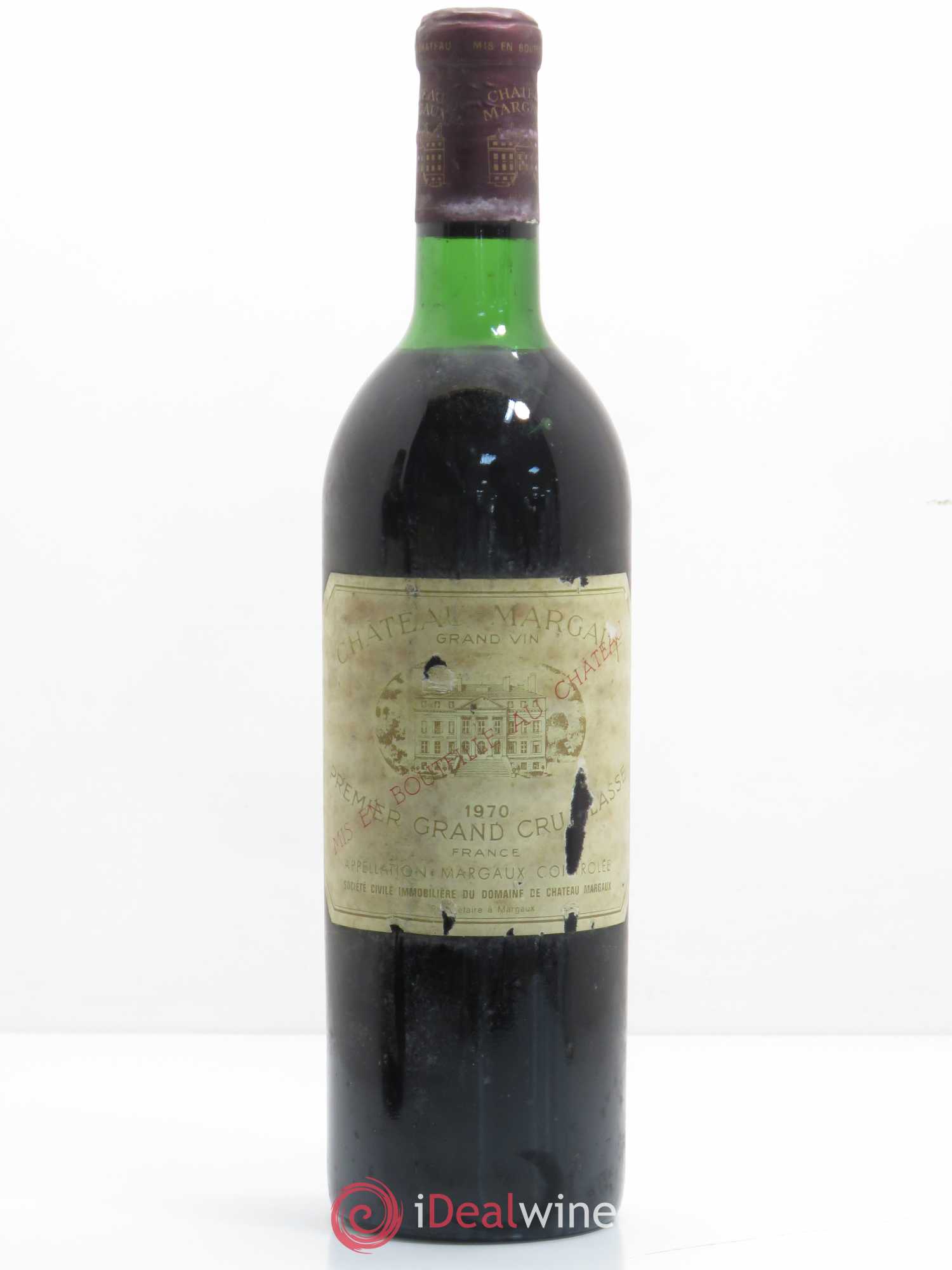 Château Margaux 1er Grand Cru Classé 1970 - Lot de 1 bouteille - 0