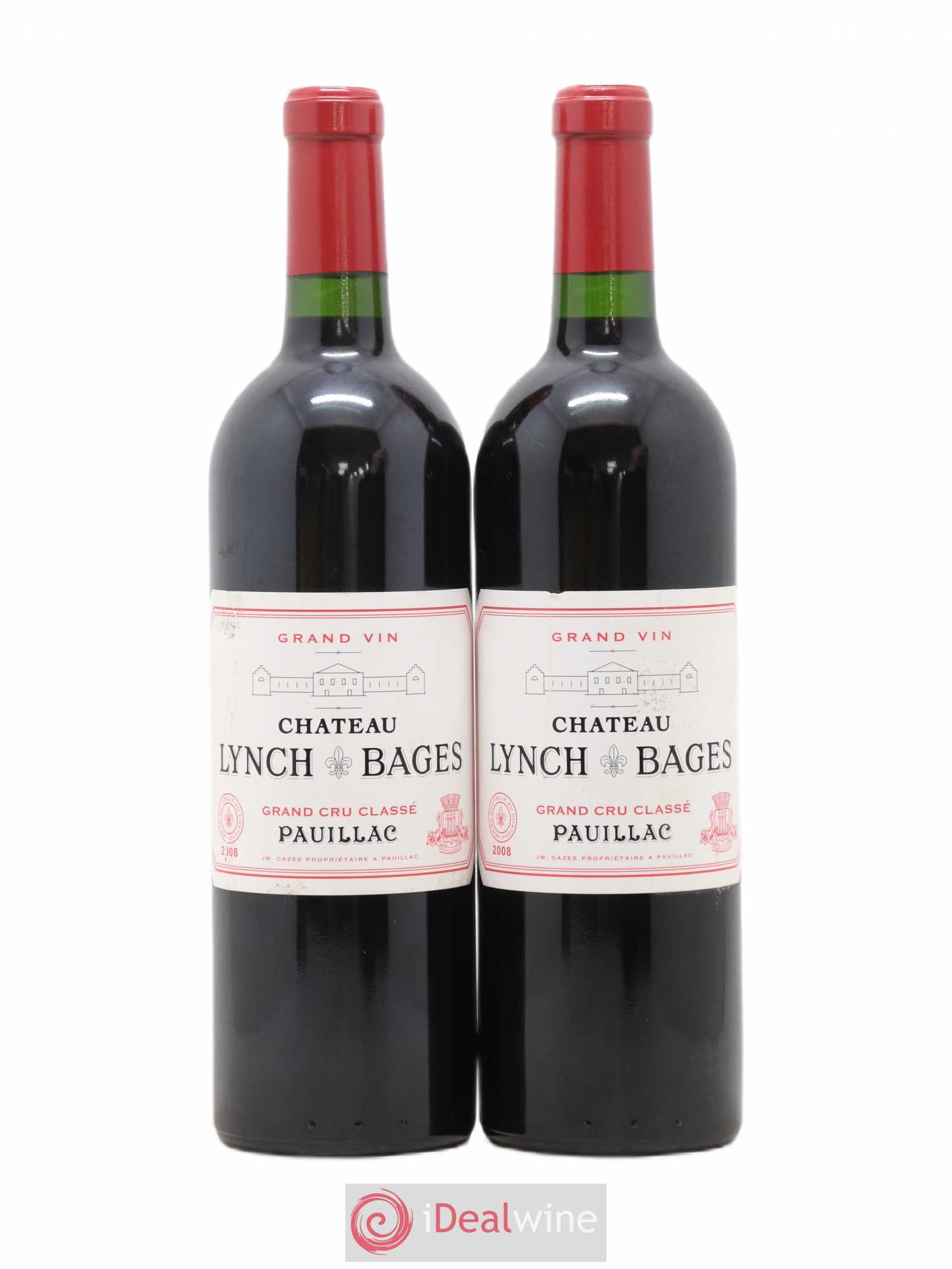 Château Lynch Bages 5ème Grand Cru Classé 2008 - Lot de 2 bouteilles - 0