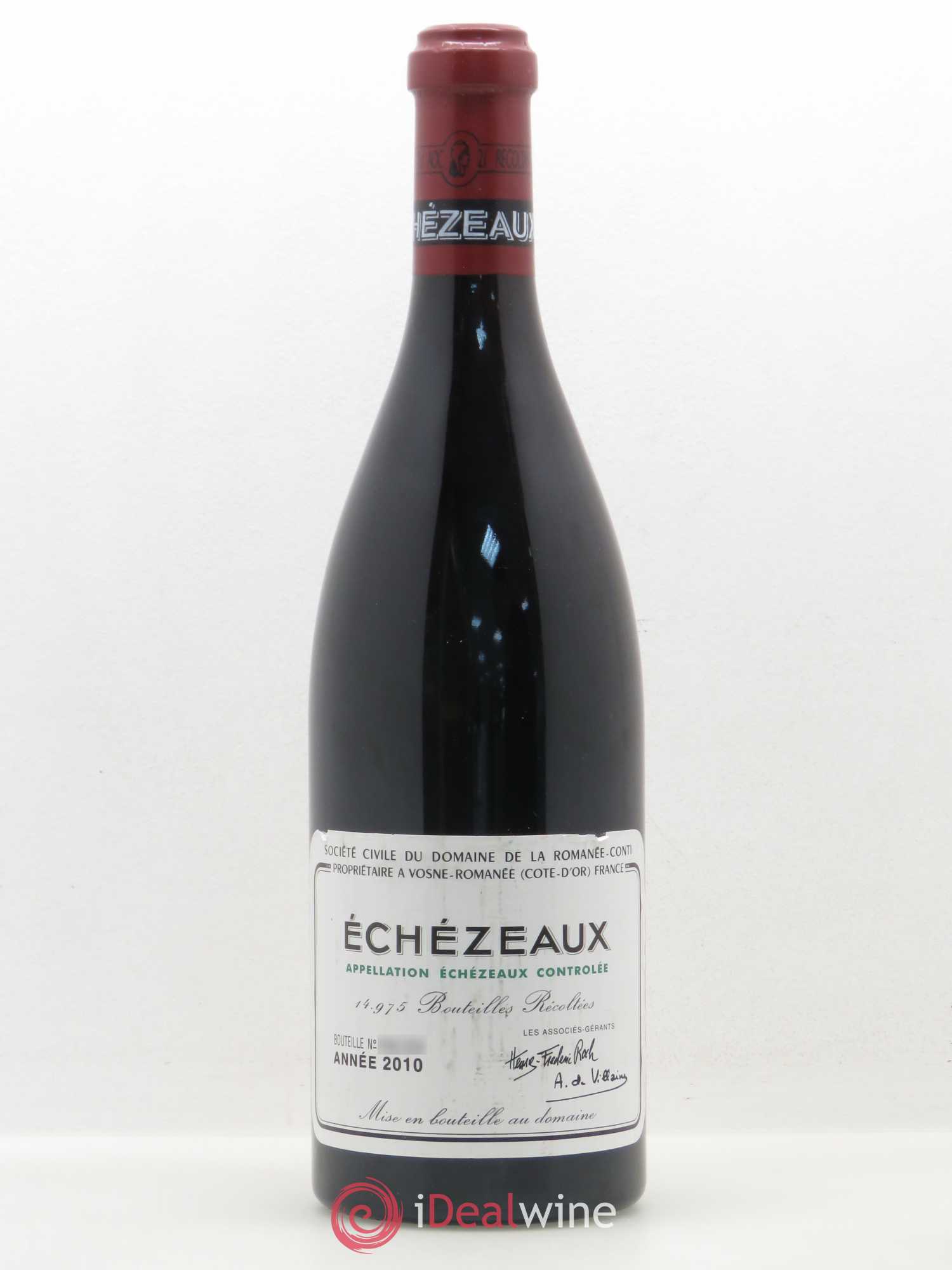 Echezeaux Grand Cru Domaine de la Romanée-Conti 2010 - Lot de 1 bouteille - 0