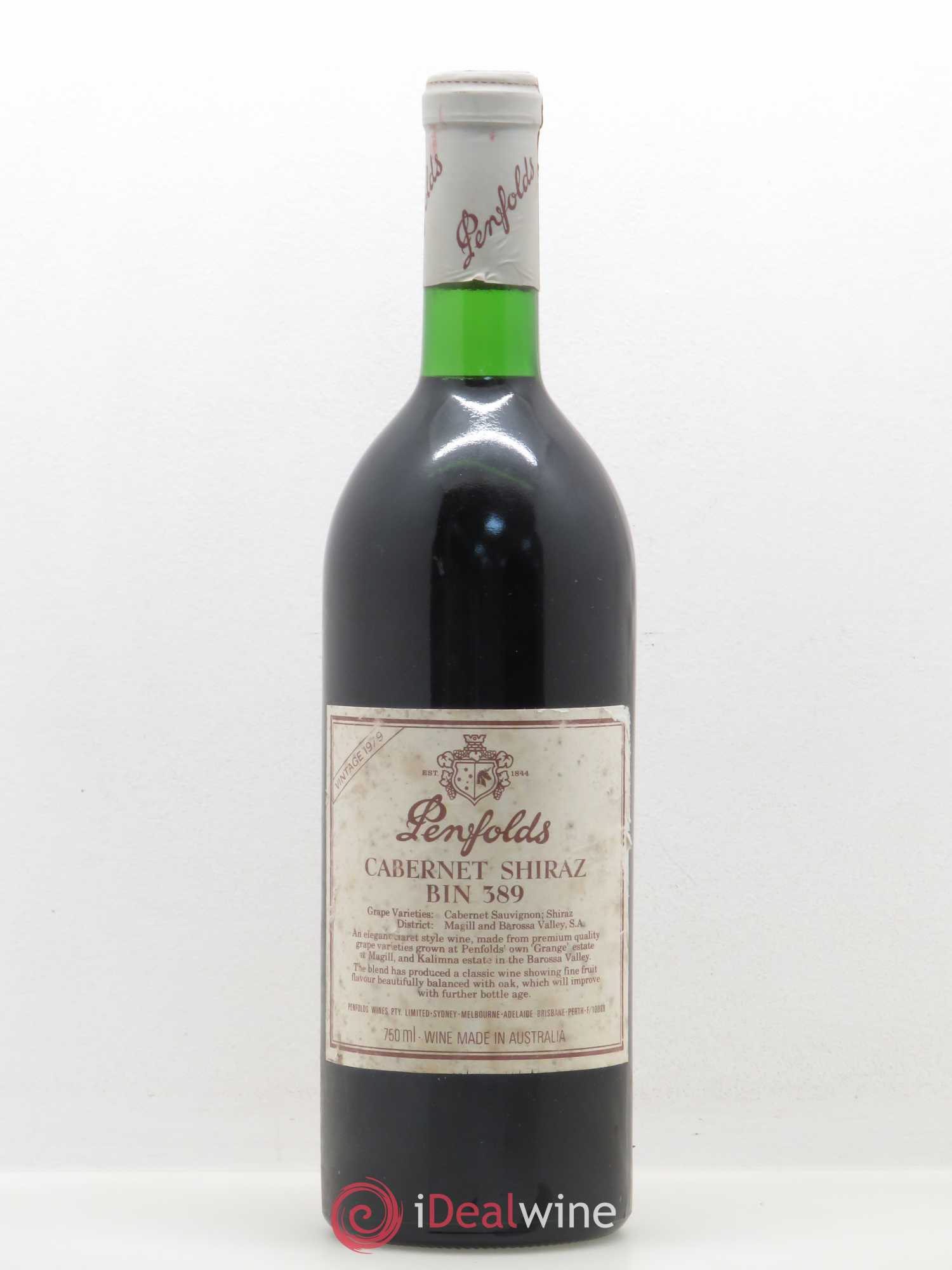 South Australia Penfolds Wines Bin 389 Cabernet Shiraz 1979 - Lot de 1 bouteille - 0