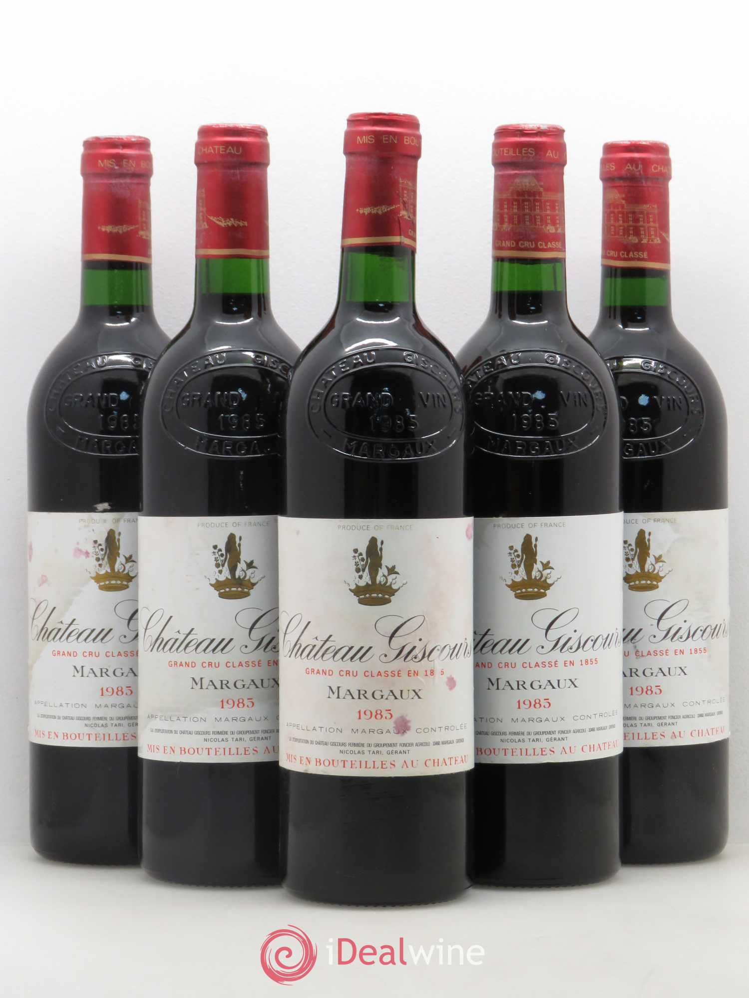 Château Giscours 3ème Grand Cru Classé 1985 - Lot de 5 bouteilles - 0