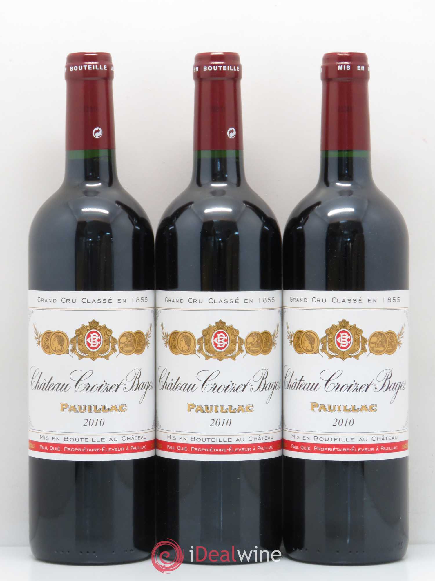 Château Croizet Bages 5ème Grand Cru Classé 2010 - Lot de 6 bouteilles - 2