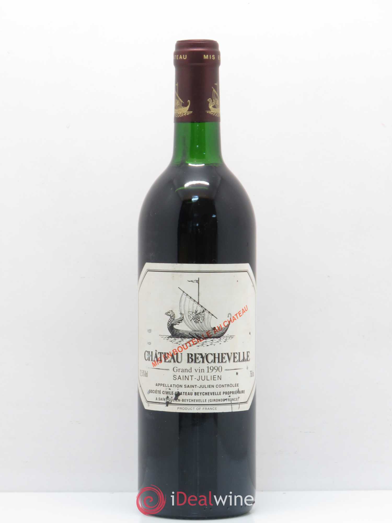 Château Beychevelle 4ème Grand Cru Classé 1990 - Lot de 1 bouteille - 0