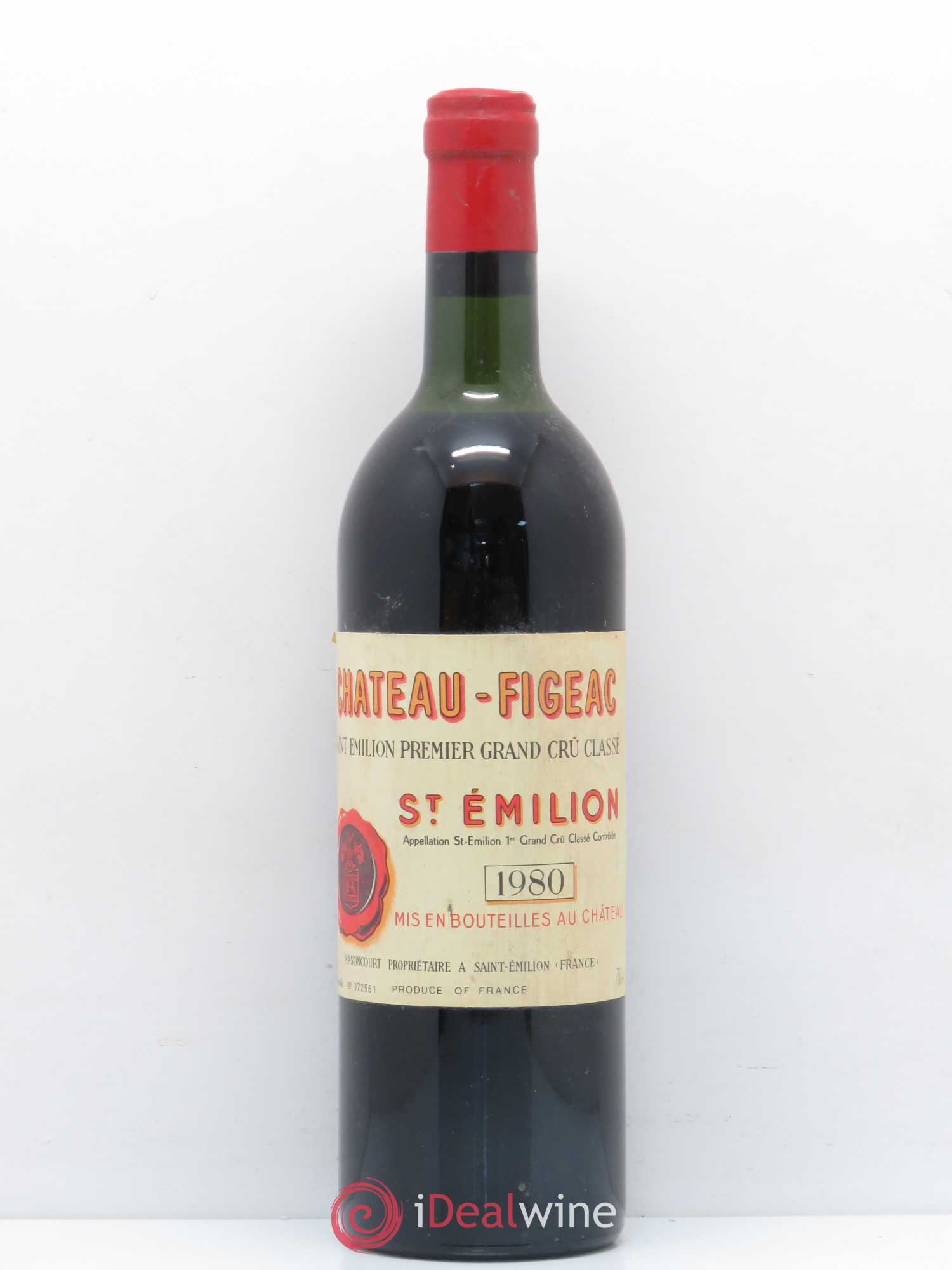 Château Figeac 1er Grand Cru Classé A 1980 - Lot de 1 bouteille - 0