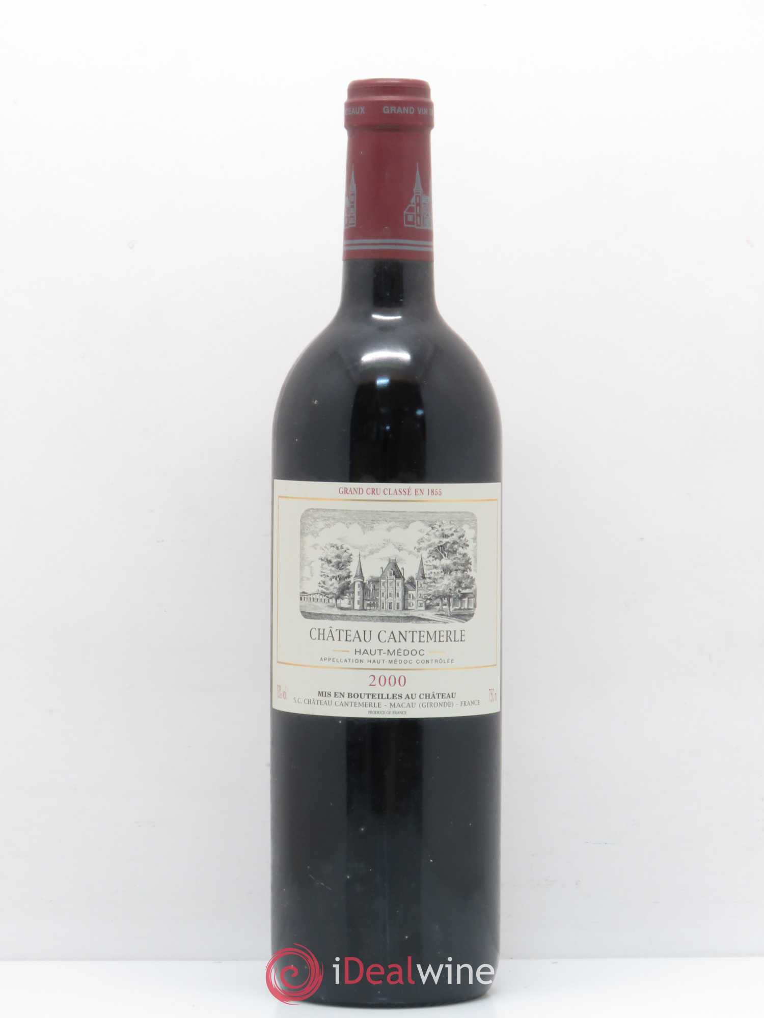 Château Cantemerle 5ème Grand Cru Classé 2000 - Lot de 1 bouteille - 0