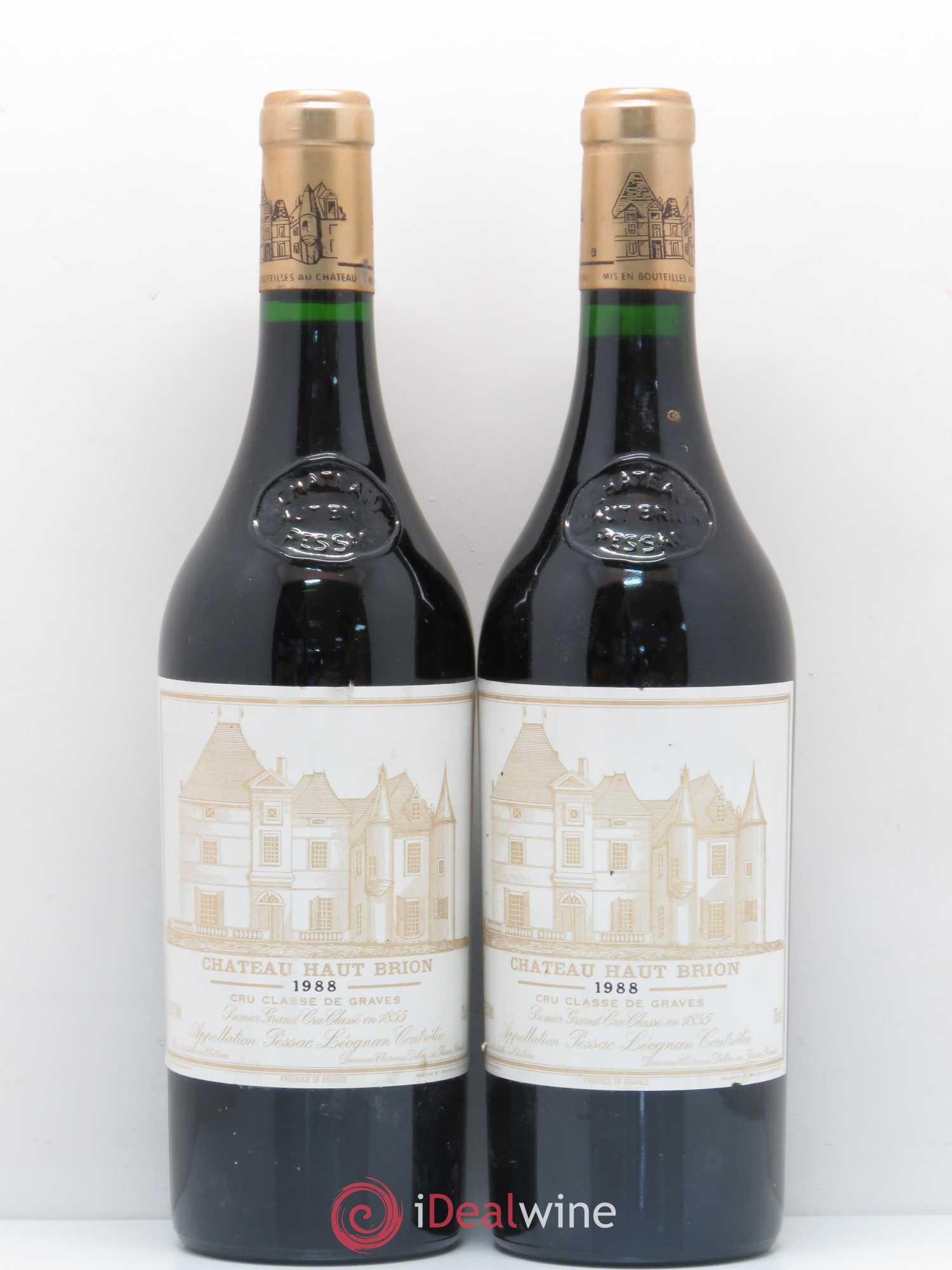 Château Haut Brion 1er Grand Cru Classé 1988 - Lot de 2 bouteilles - 0