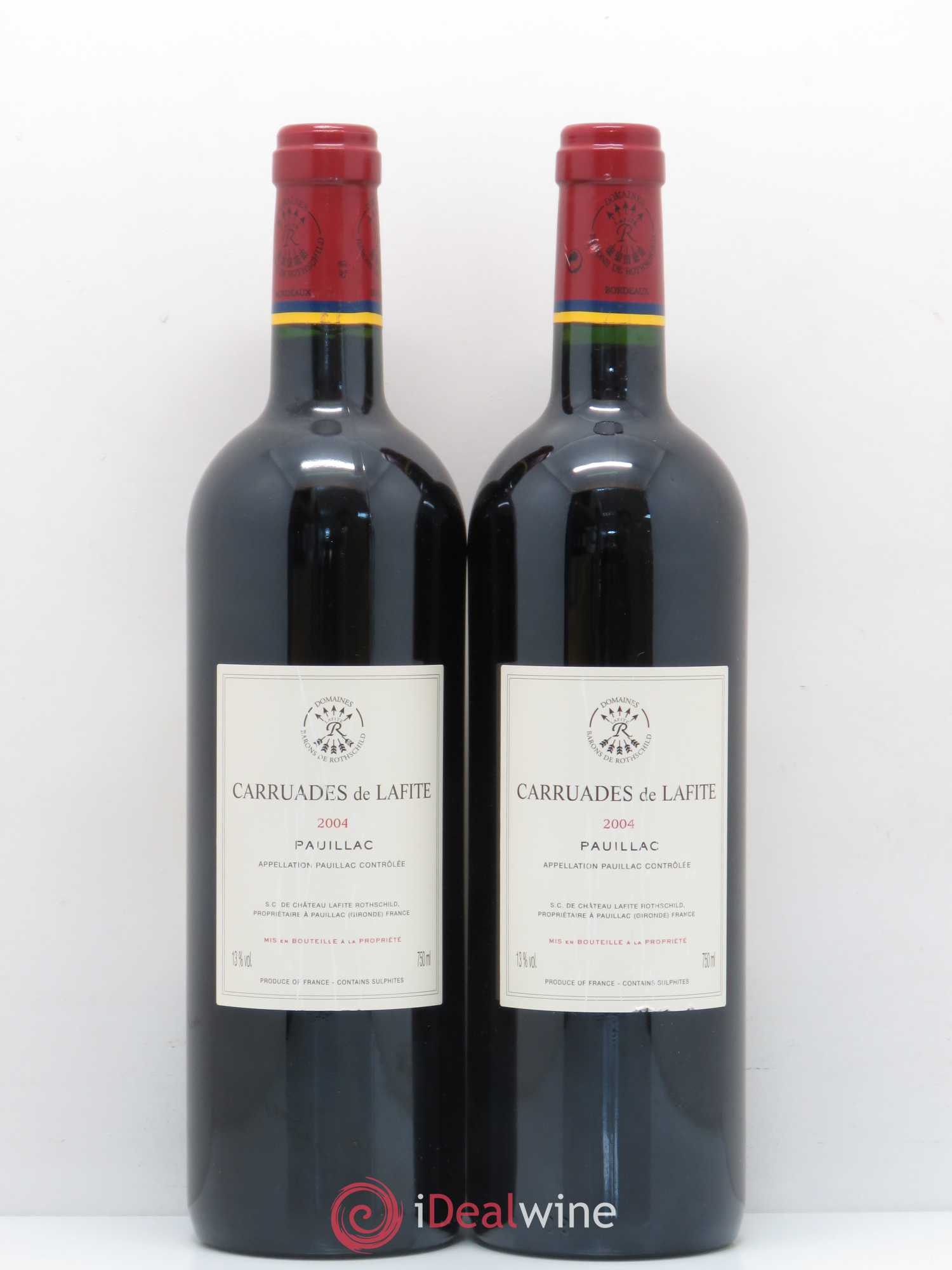 Carruades de Lafite Rothschild Second Vin 2004 - Lot de 2 bouteilles - 1