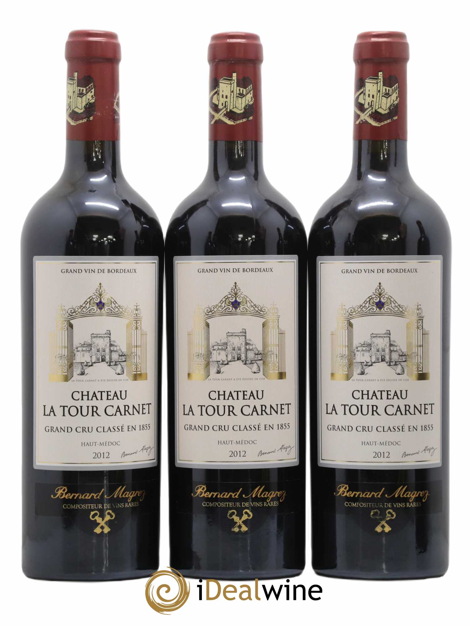 Château la Tour Carnet 4ème Grand Cru Classé 2012 - Lot de 6 bouteilles - 2