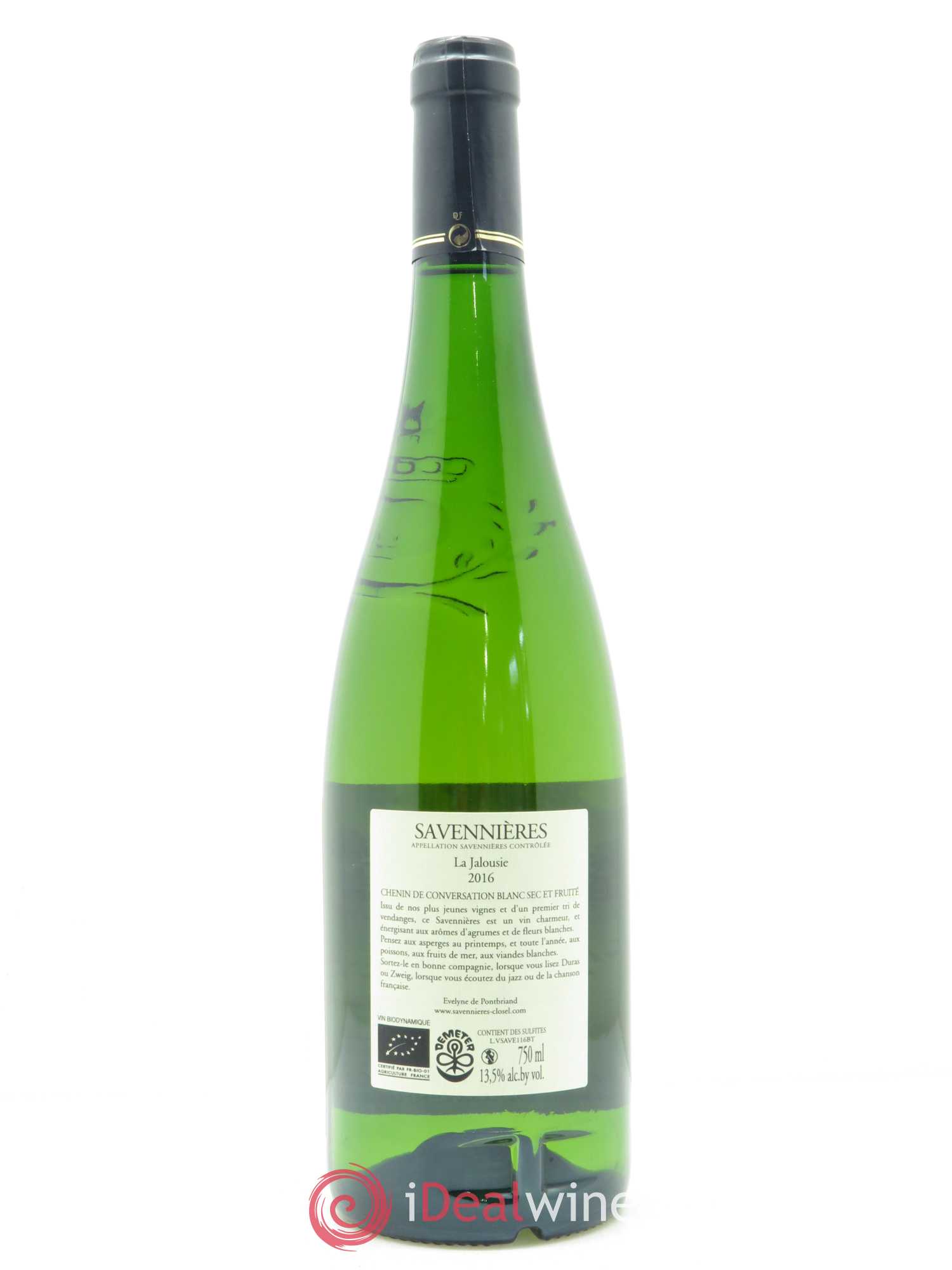 Savennières La Jalousie Domaine du Closel 2016 - Lot de 1 bouteille - 1