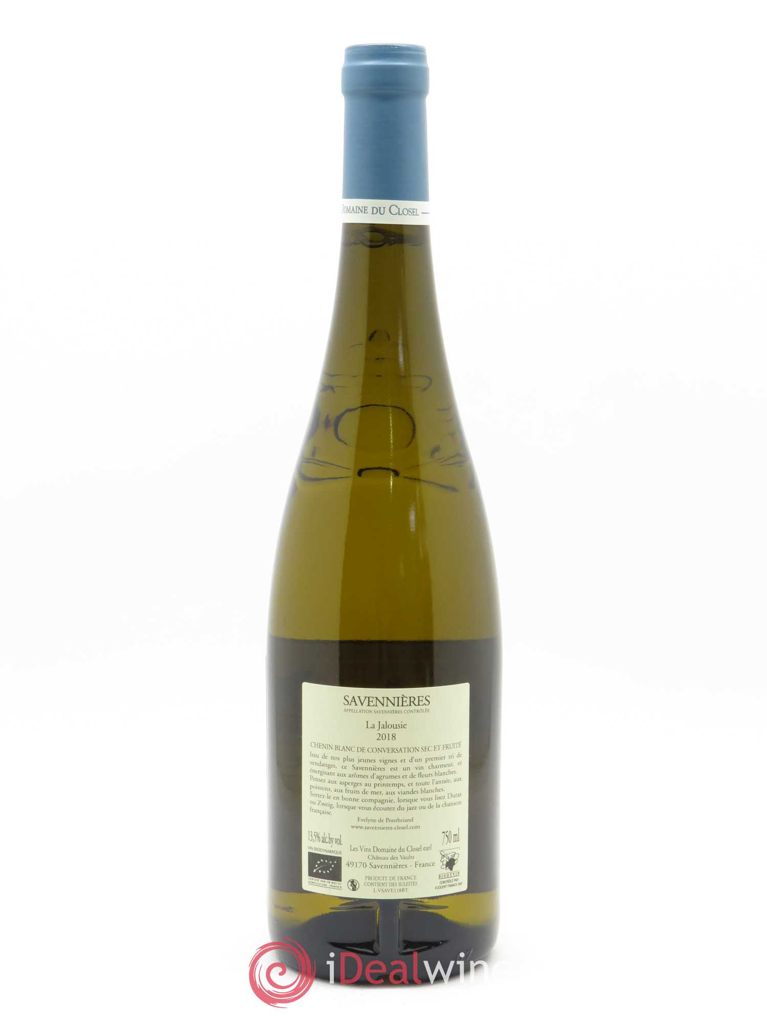 Savennières La Jalousie Domaine du Closel 2018 - Lot de 1 bouteille - 1