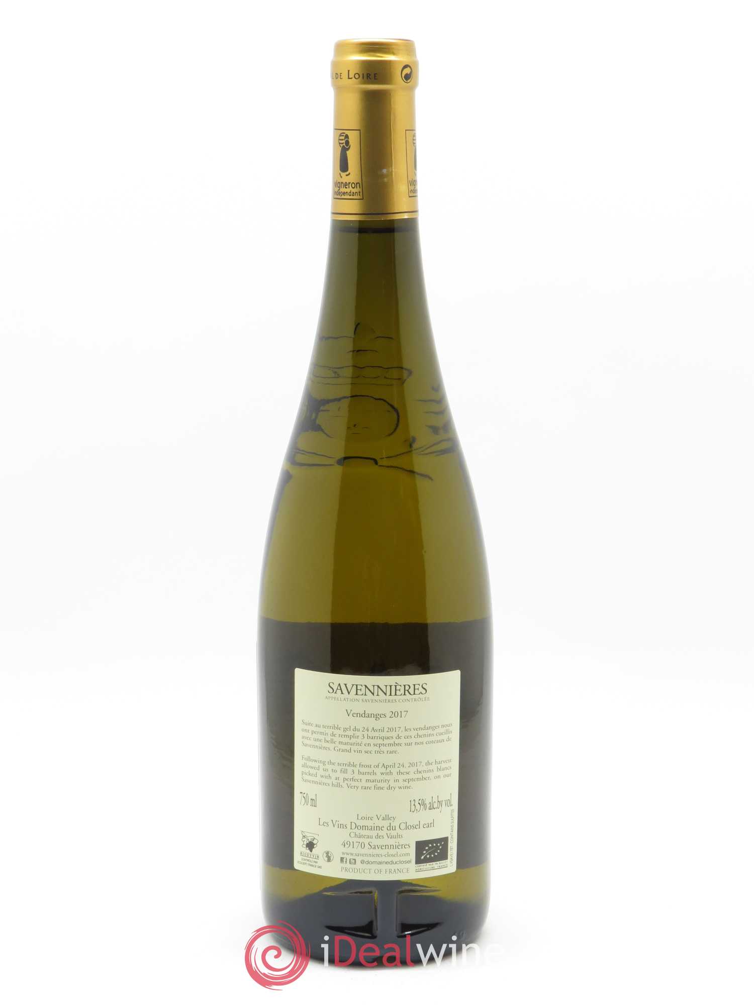 Savennières Le Grand Gel Domaine du Closel 2017 - Lot de 1 bouteille - 1