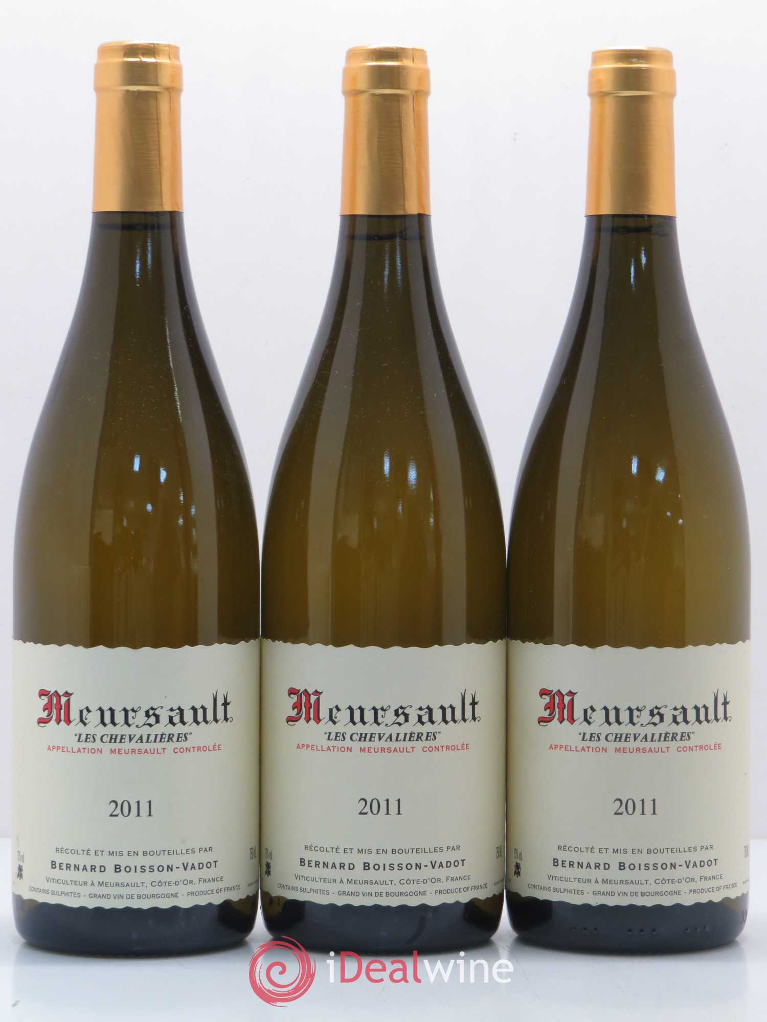Meursault Les Chevalières Boisson-Vadot (Domaine) 2011 - Lot de 3 bouteilles - 0