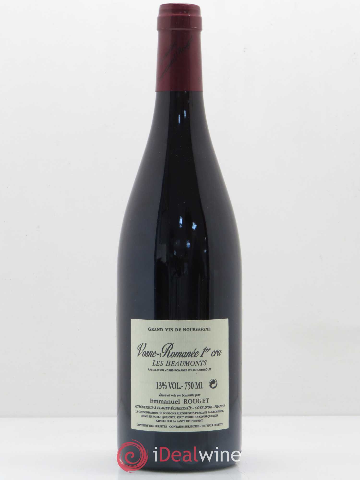 Vosne-Romanée 1er Cru Les Beaumonts Emmanuel Rouget 2013 - Lot de 1 bouteille - 1