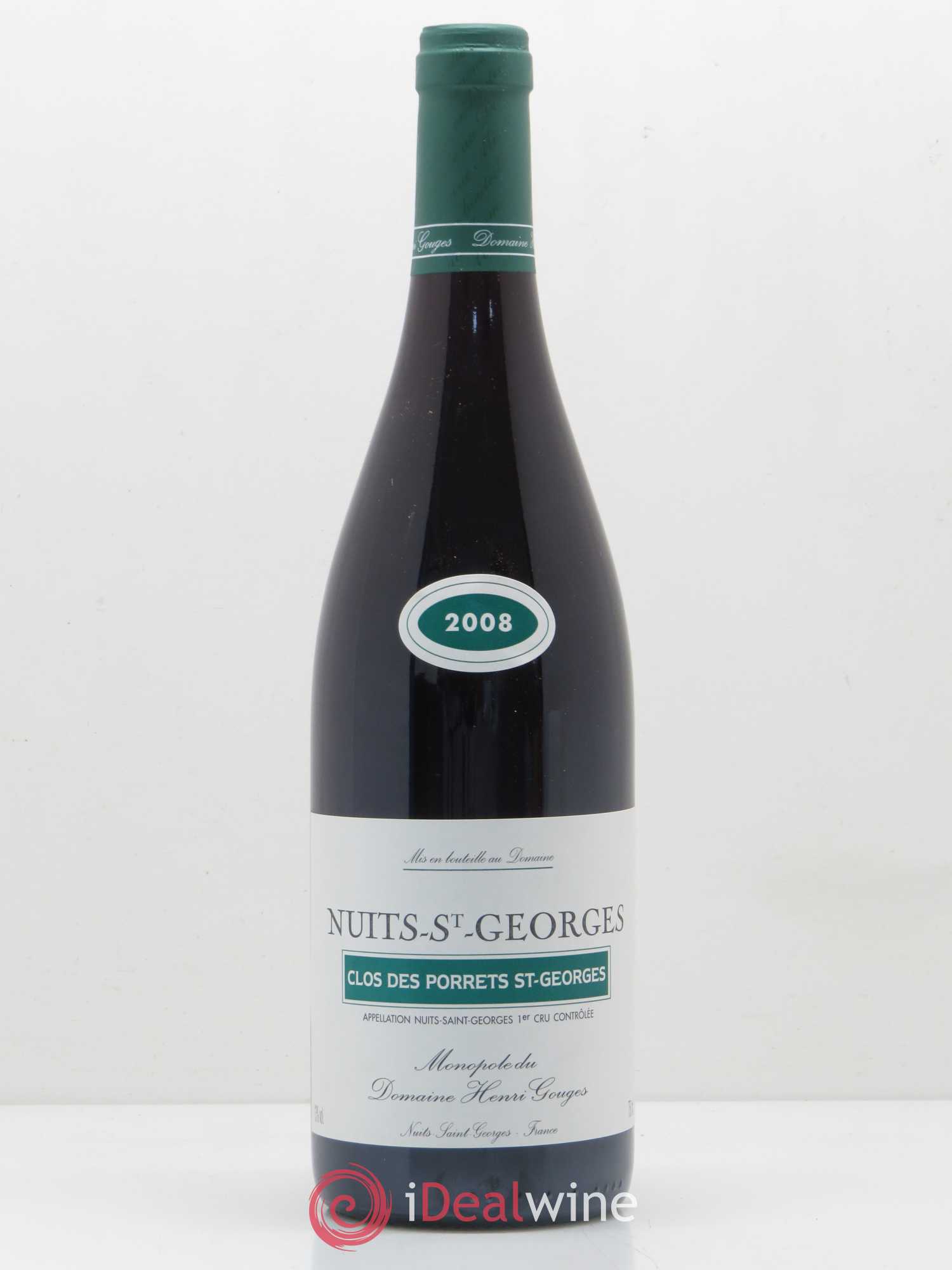 Nuits-Saint-Georges 1er Cru Clos des Porrets St Georges Henri Gouges 2008 - Posten von 1 Flasche - 0