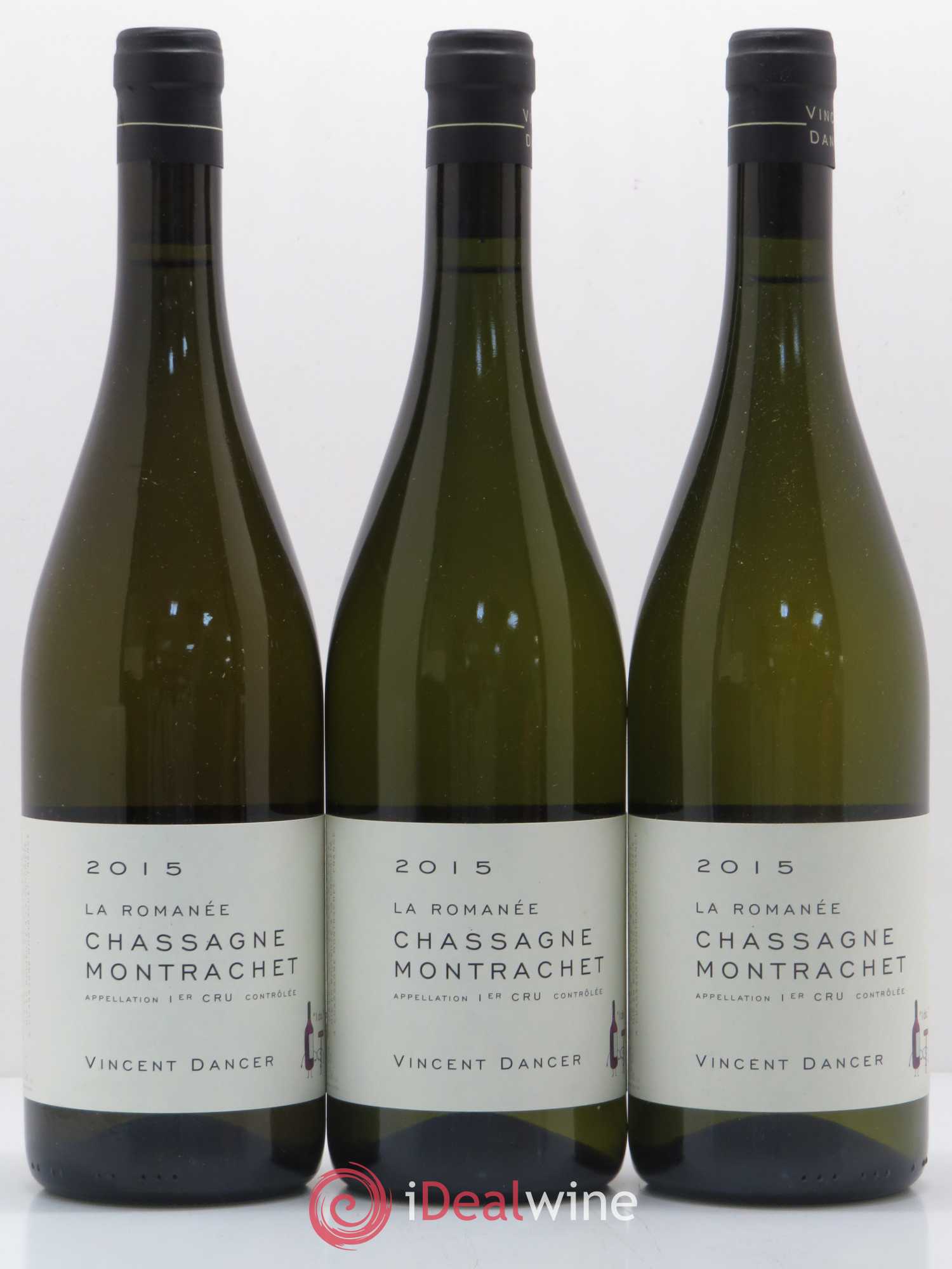Chassagne-Montrachet 1er Cru La Romanée Vincent Dancer 2015 - Lot de 3 bouteilles - 0