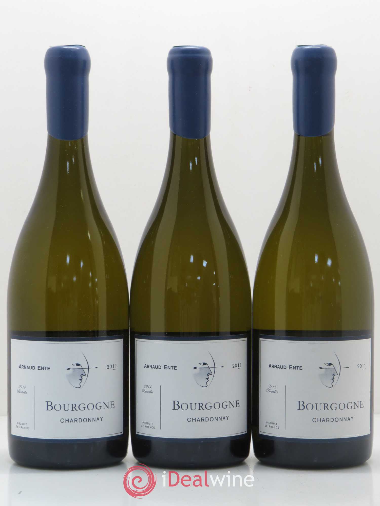 Bourgogne Chardonnay Arnaud Ente 2011 - Lot de 3 bouteilles - 0