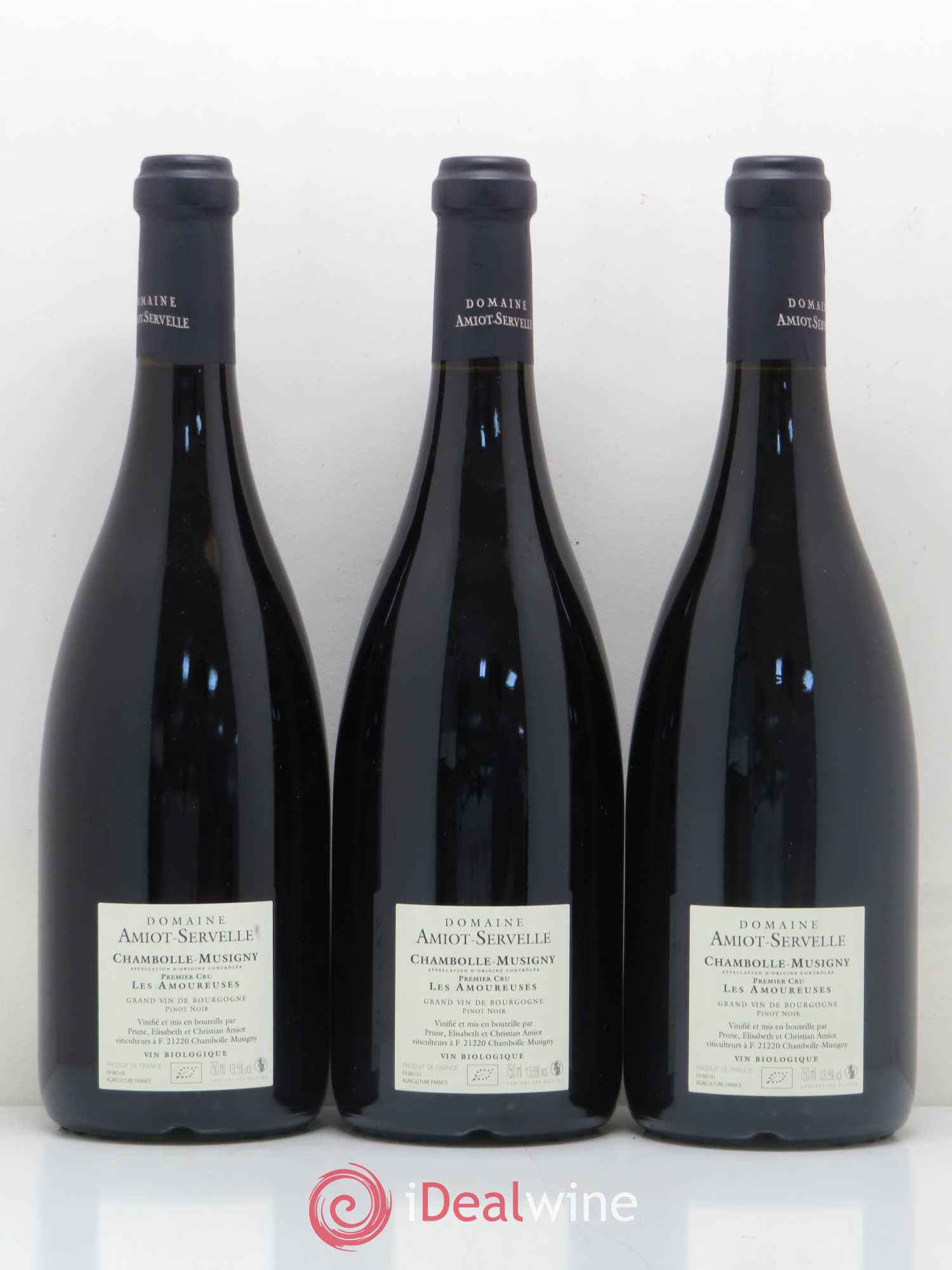 Chambolle-Musigny 1er Cru Les Amoureuses Amiot-Servelle 2015 - Lot de 3 bouteilles - 1