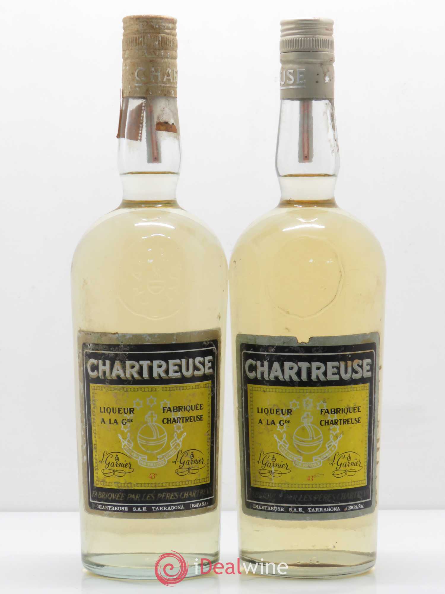 Chartreuse Pères Chartreux Tarragone La Fabiola Période 1966 -1973 - Posten von 2 Flaschen - 0