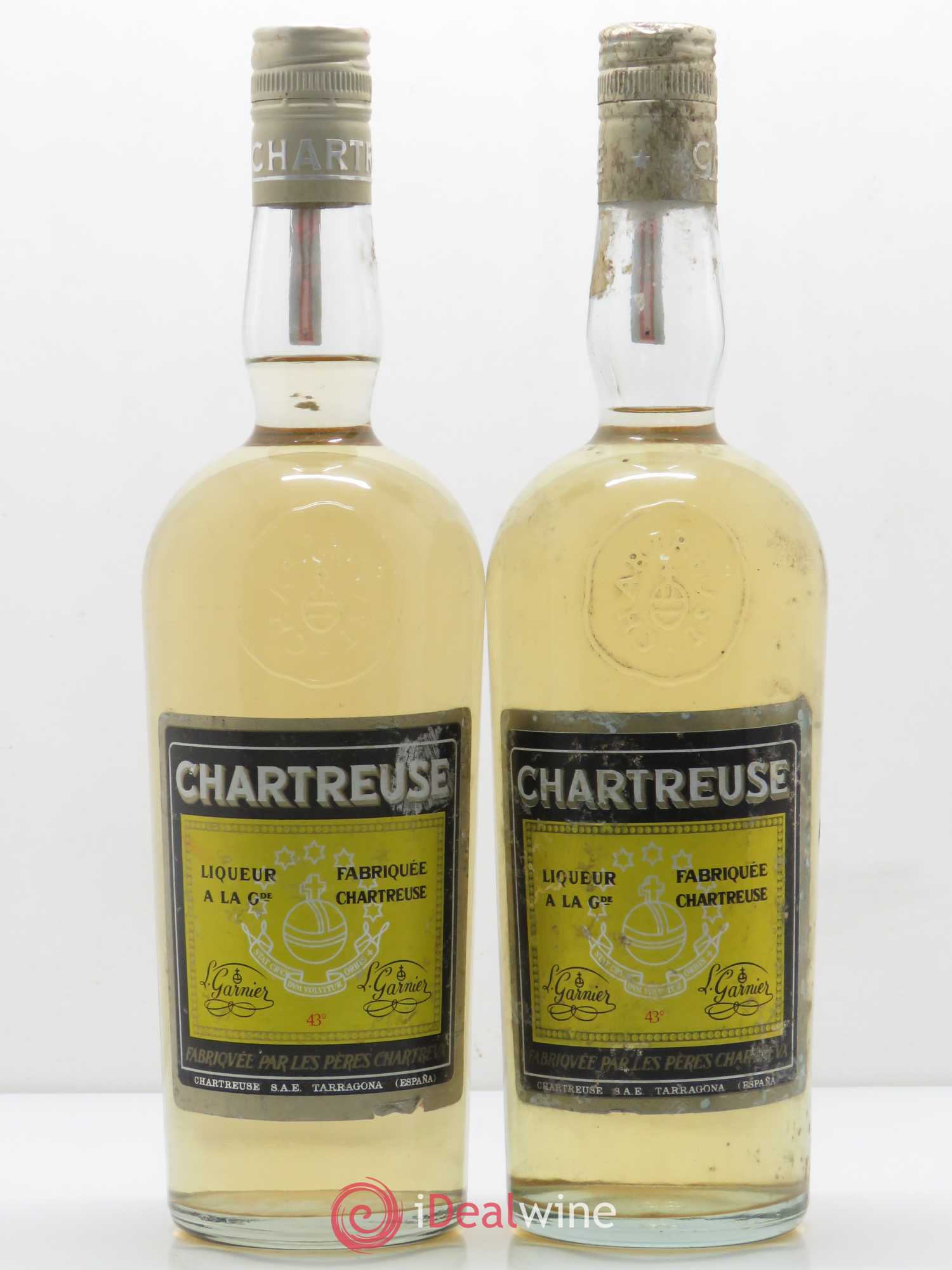 Chartreuse Pères Chartreux Tarragone La Fabiola Période 1966 -1973 - Posten von 2 Flaschen - 0