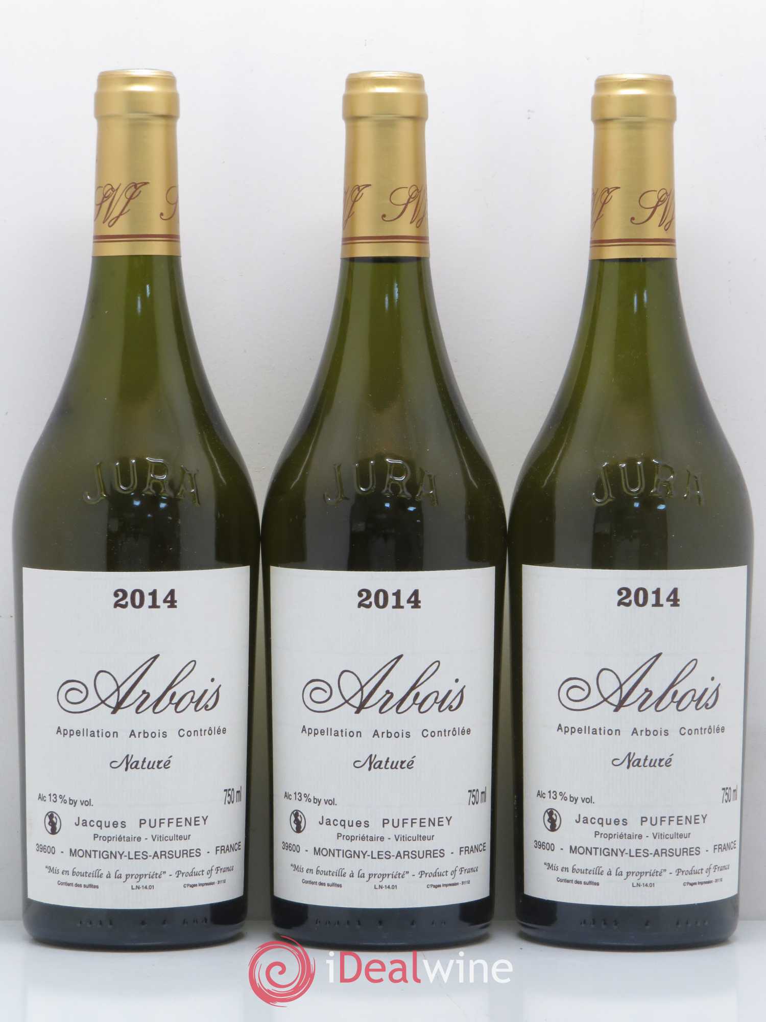 Arbois Naturé Jacques Puffeney 2014 - Posten von 3 Flaschen - 0