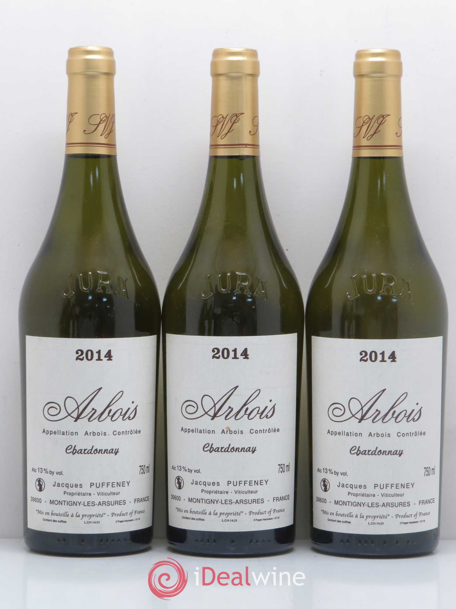 Arbois Chardonnay Jacques Puffeney 2014 - Posten von 5 Flaschen - 1