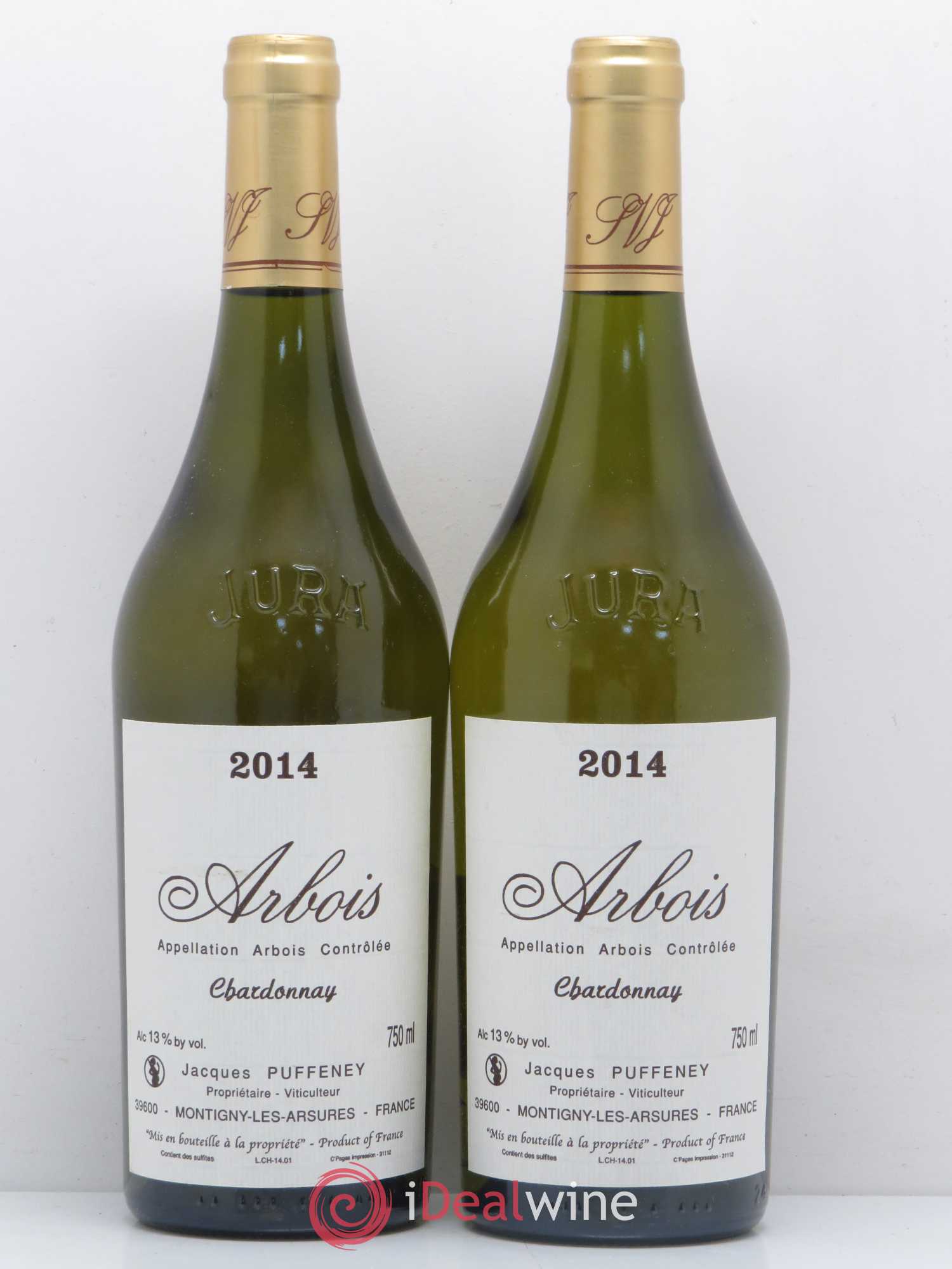 Arbois Chardonnay Jacques Puffeney 2014 - Posten von 5 Flaschen - 2
