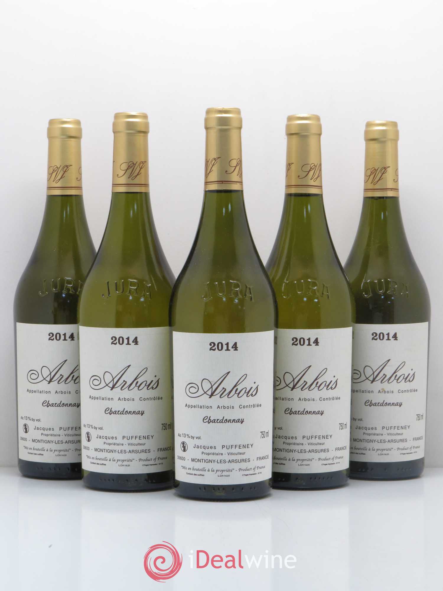 Arbois Chardonnay Jacques Puffeney 2014 - Posten von 5 Flaschen - 0