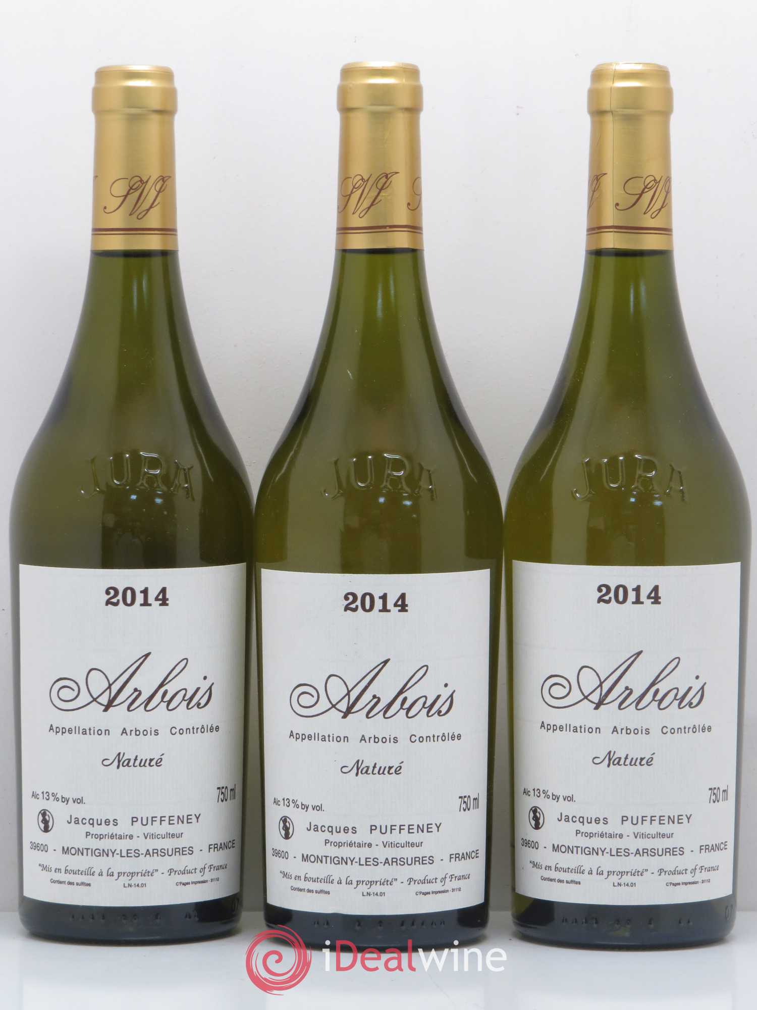 Arbois Naturé Jacques Puffeney 2014 - Posten von 6 Flaschen - 2
