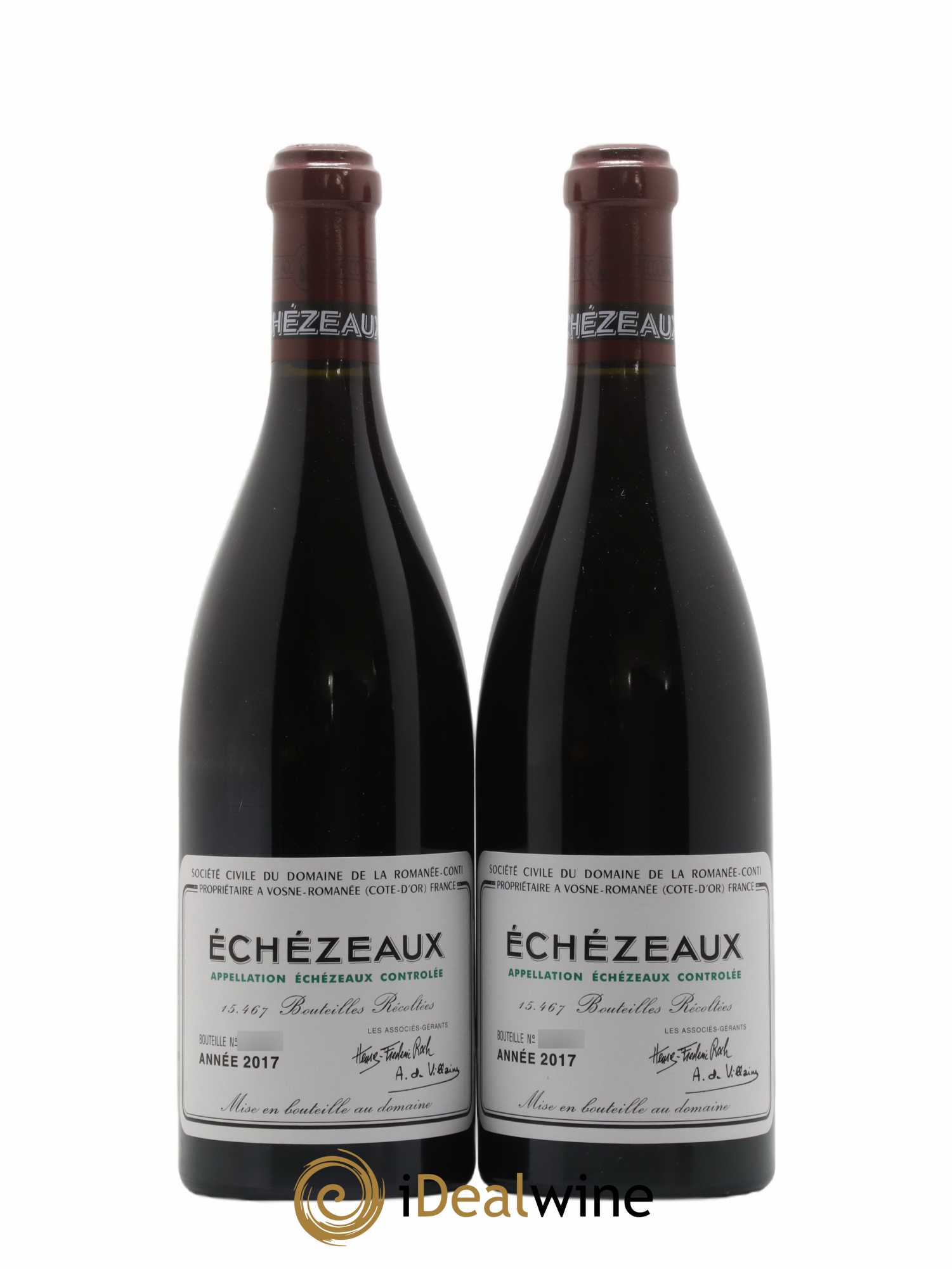Echezeaux Grand Cru Domaine de la Romanée-Conti 2017 - Lot de 2 bouteilles - 0