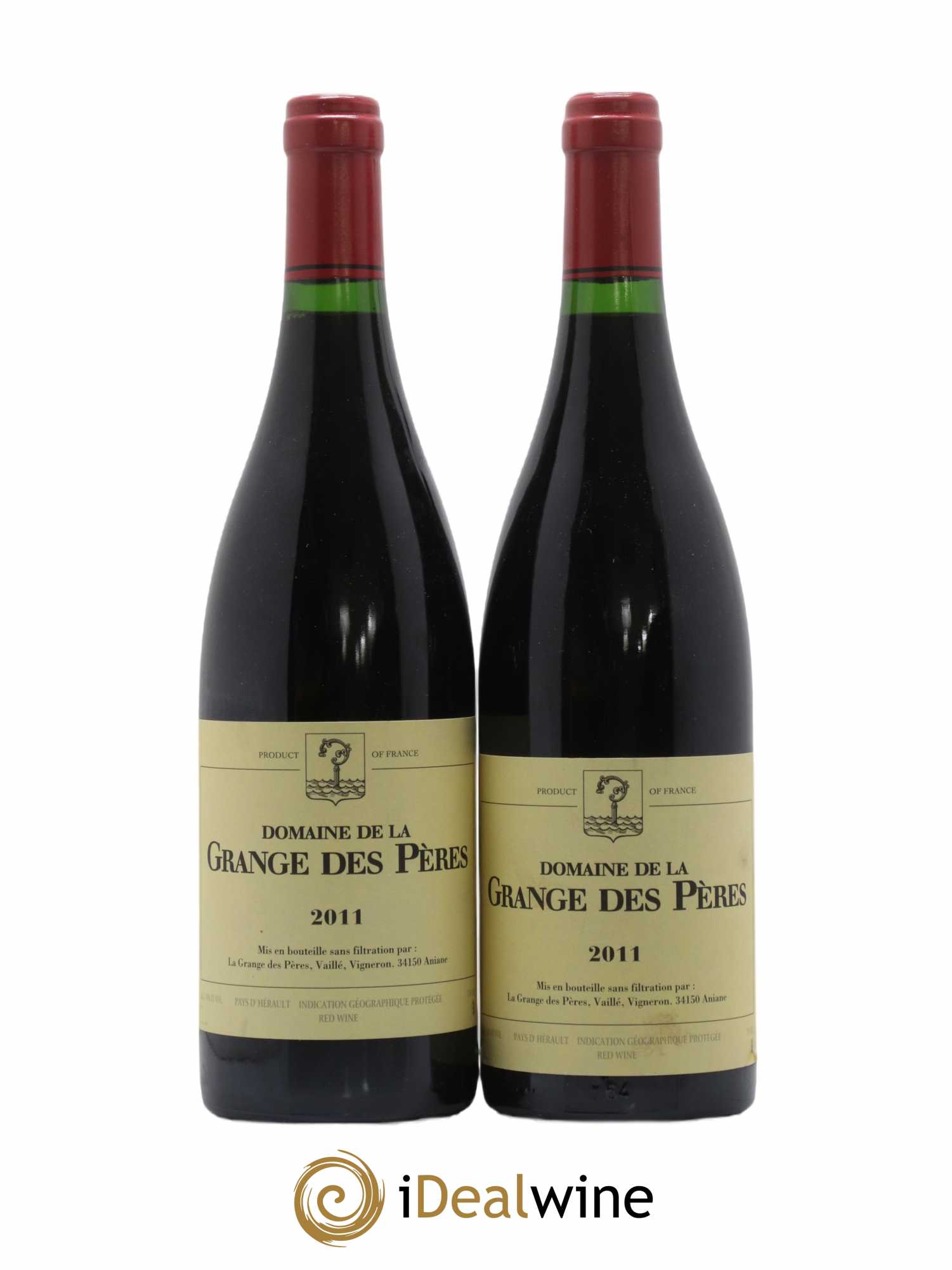 Pays d'Hérault Grange des Pères Laurent Vaillé 2011 - Lot de 2 bouteilles - 0