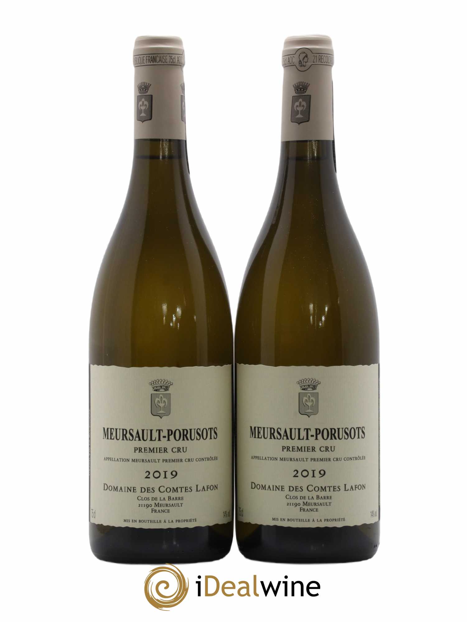 Meursault 1er Cru Porusots Comtes Lafon (Domaine des) 2019 - Lot de 2 bouteilles - 0