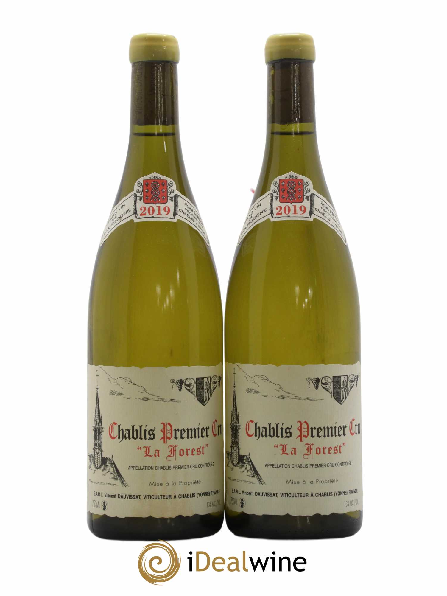 Chablis 1er Cru La Forest Vincent Dauvissat (Domaine) 2019 - Lot de 2 bouteilles - 0