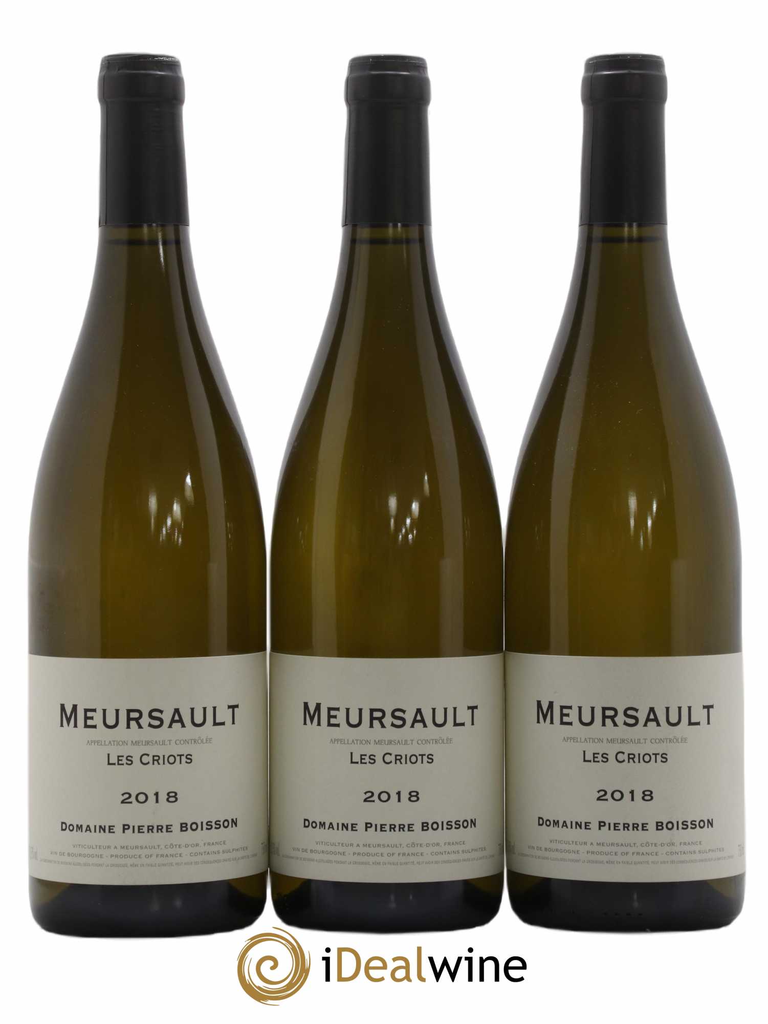 Meursault Les Criots Pierre Boisson (Domaine) 2018 - Lot de 3 bouteilles - 0