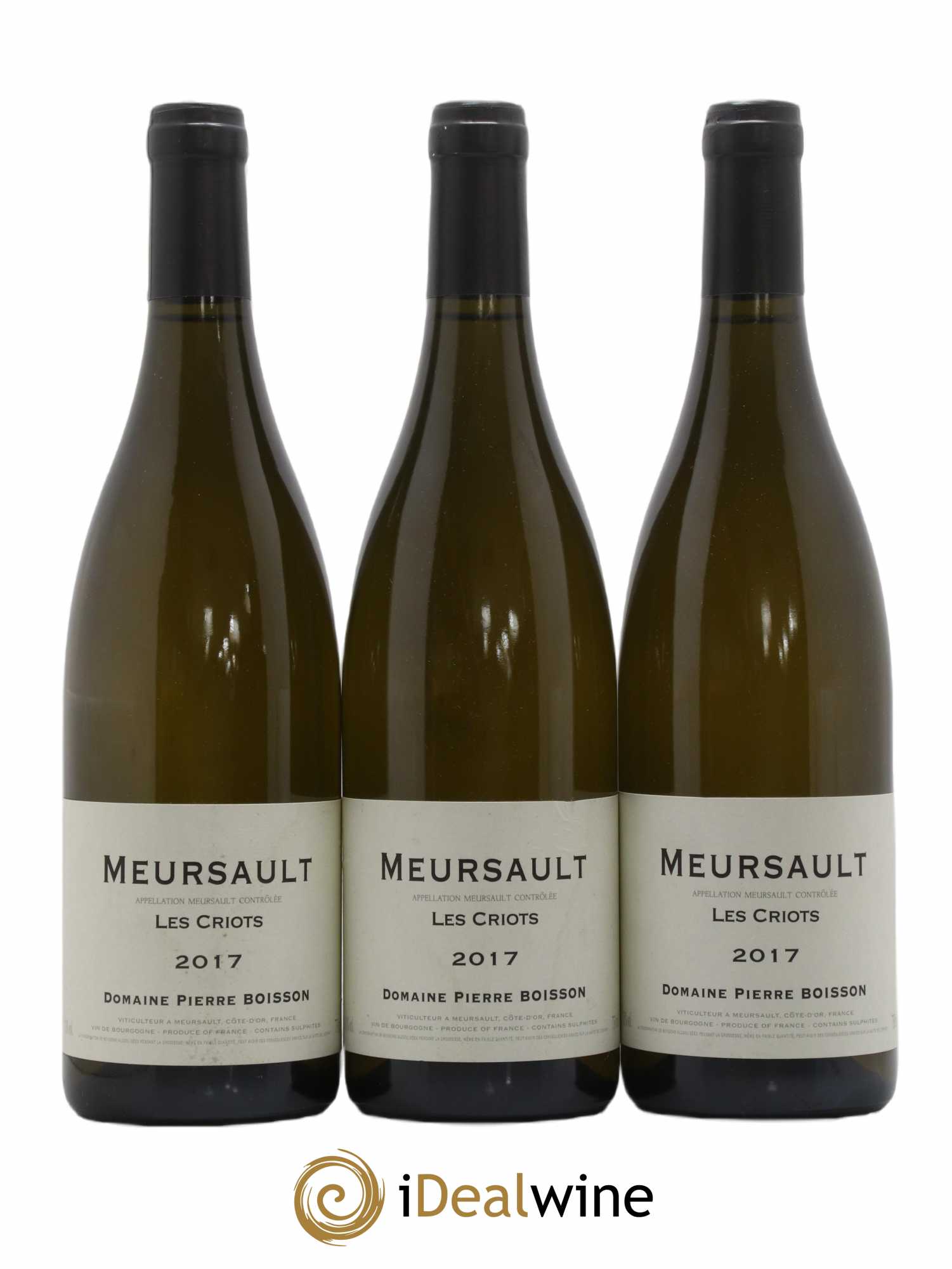 Meursault Les Criots Pierre Boisson (Domaine) 2017 - Lot de 3 bouteilles - 0