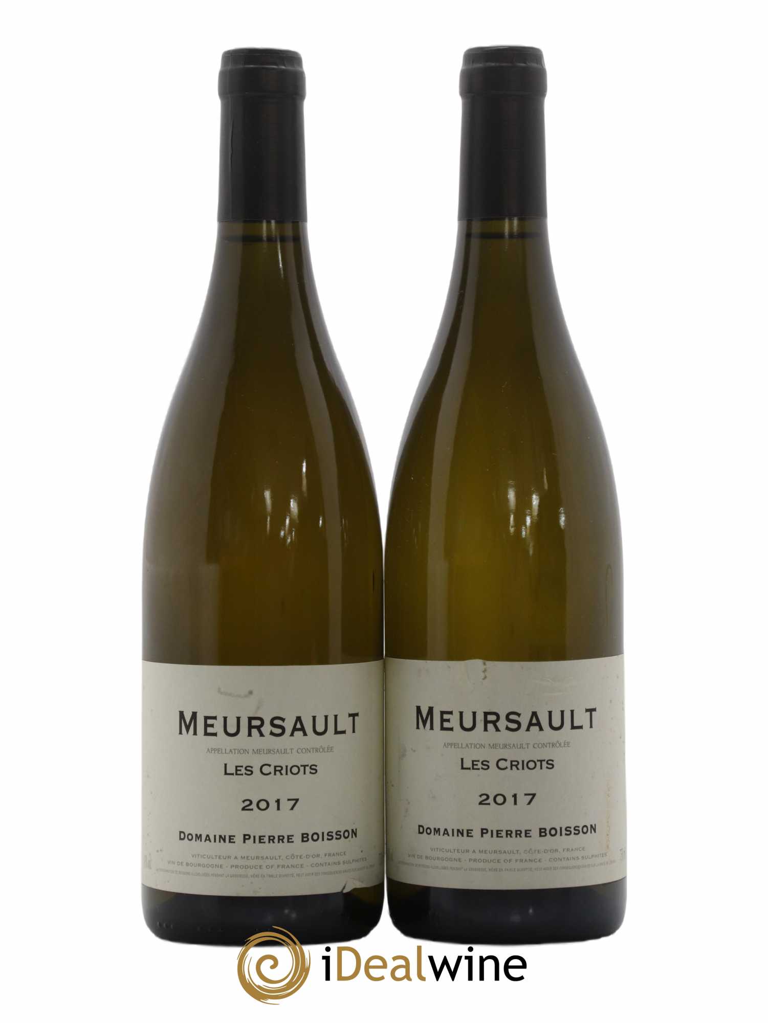 Meursault Les Criots Pierre Boisson (Domaine) 2017 - Lot de 2 bouteilles - 0