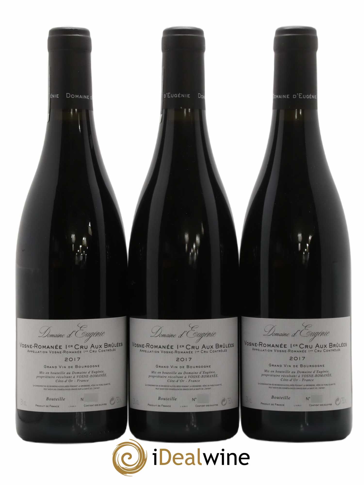 Vosne-Romanée 1er Cru Aux Brûlées Domaine René Engel - Domaine Eugénie 2017 - Lot de 3 bouteilles - 1