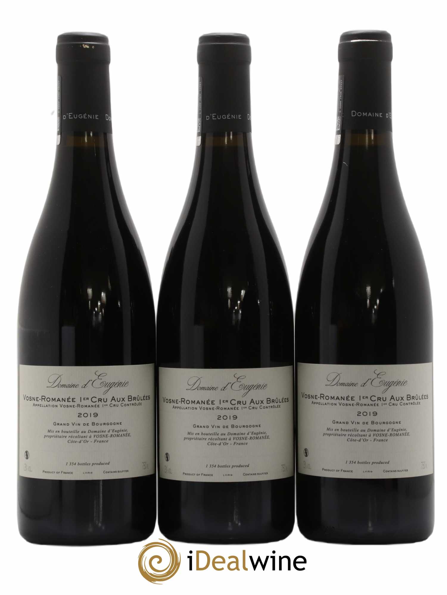 Vosne-Romanée 1er Cru Aux Brûlées Domaine René Engel - Domaine Eugénie 2019 - Lot de 3 bouteilles - 1