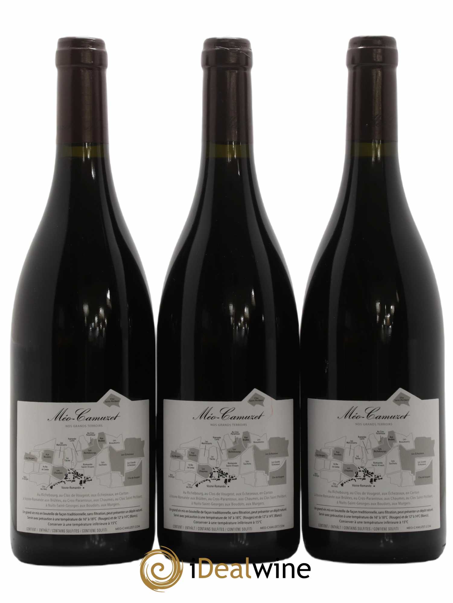 Clos de Vougeot Grand Cru Près le Cellier Méo-Camuzet (Domaine) 2017 - Lot de 3 bouteilles - 1