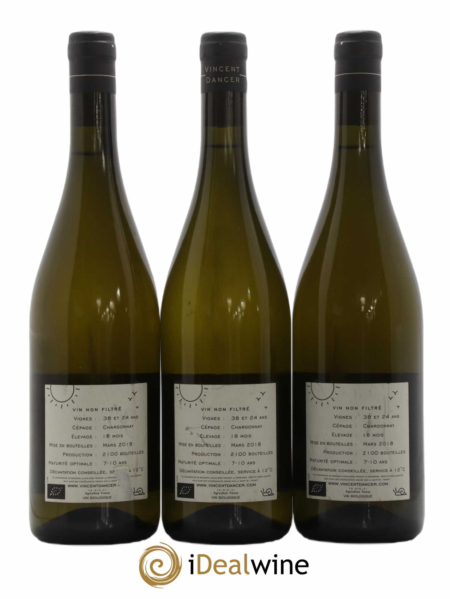 Chassagne-Montrachet 1er Cru La Romanée Vincent Dancer 2016 - Lot de 3 bouteilles - 1