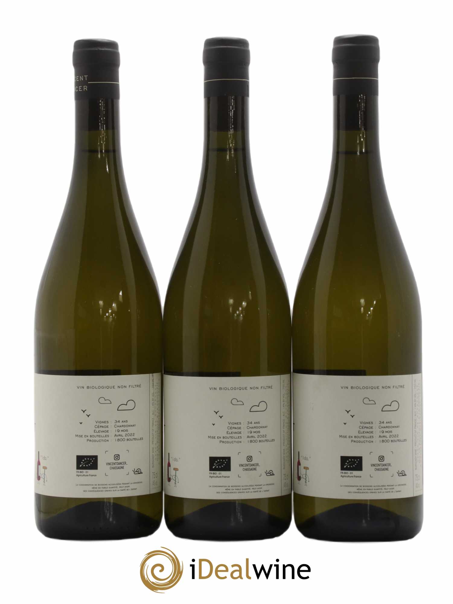 Meursault Les Corbins Vincent Dancer 2020 - Posten von 3 Flaschen - 1