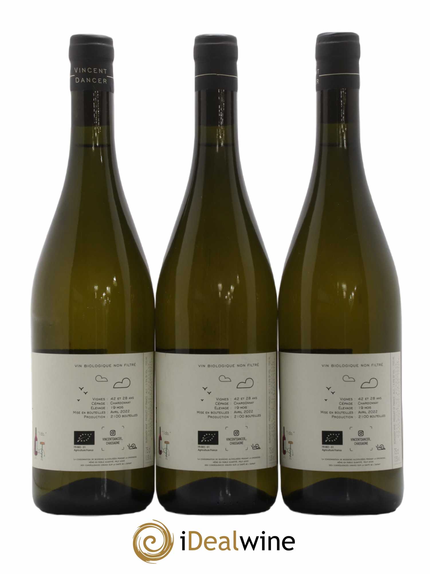 Chassagne-Montrachet 1er Cru La Romanée Vincent Dancer 2020 - Lot de 3 bouteilles - 1