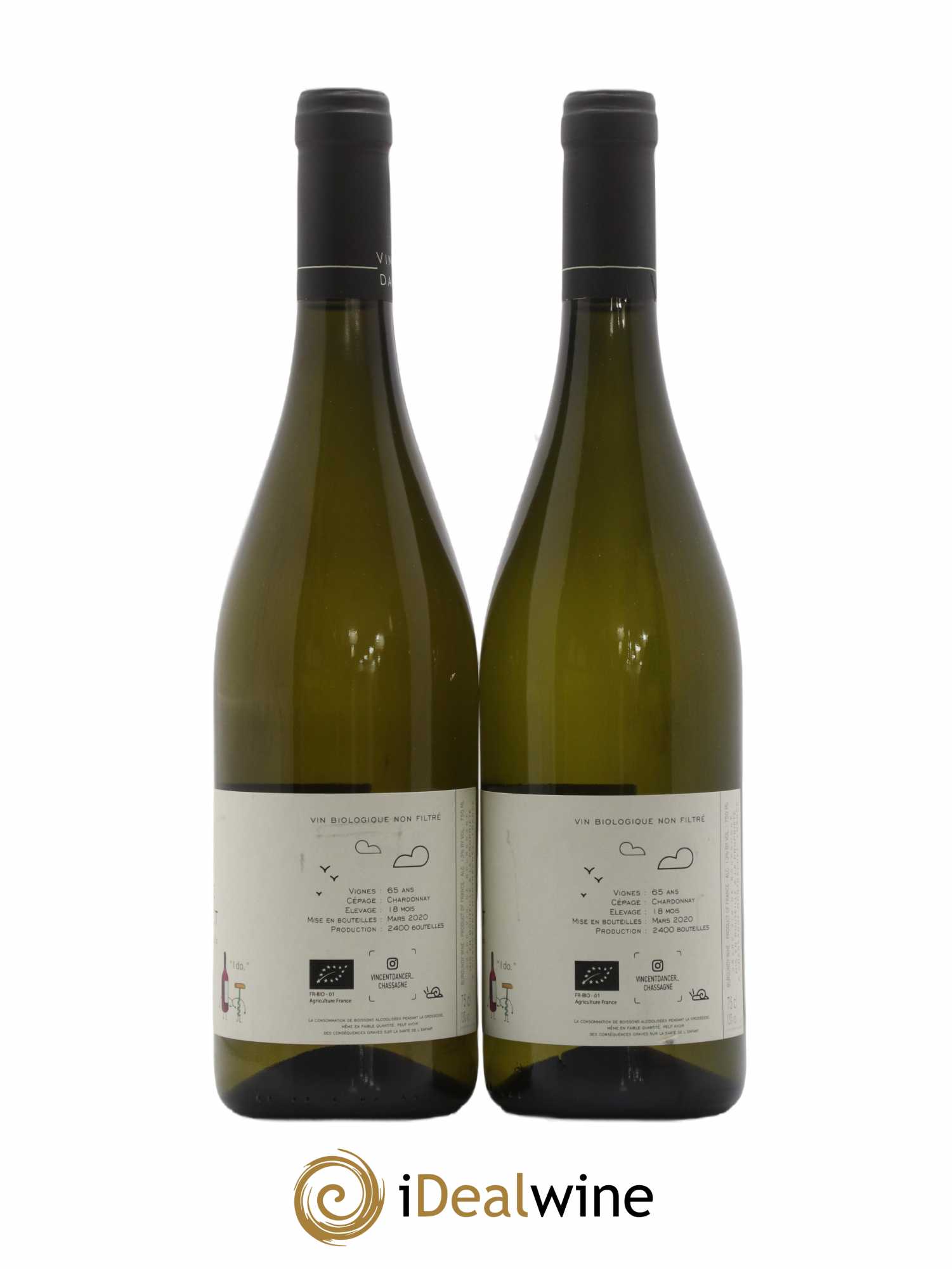 Chassagne-Montrachet 1er Cru (Morgeot) Tête du Clos Vincent Dancer 2018 - Lot of 2 bottles - 1