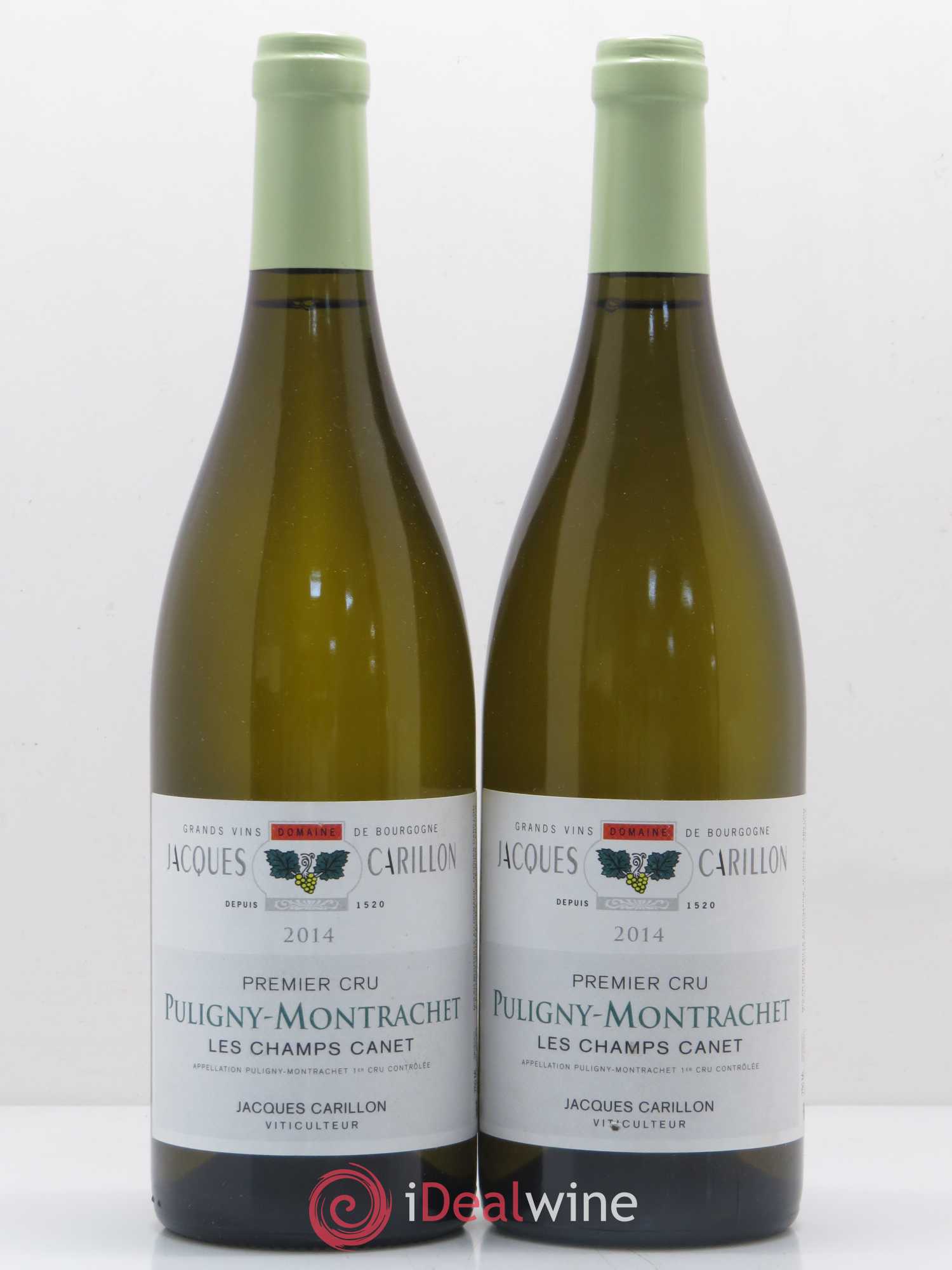 Puligny-Montrachet 1er Cru Les Champs Canet Domaine Jacques Carillon 2014 - Posten von 2 Flaschen - 0