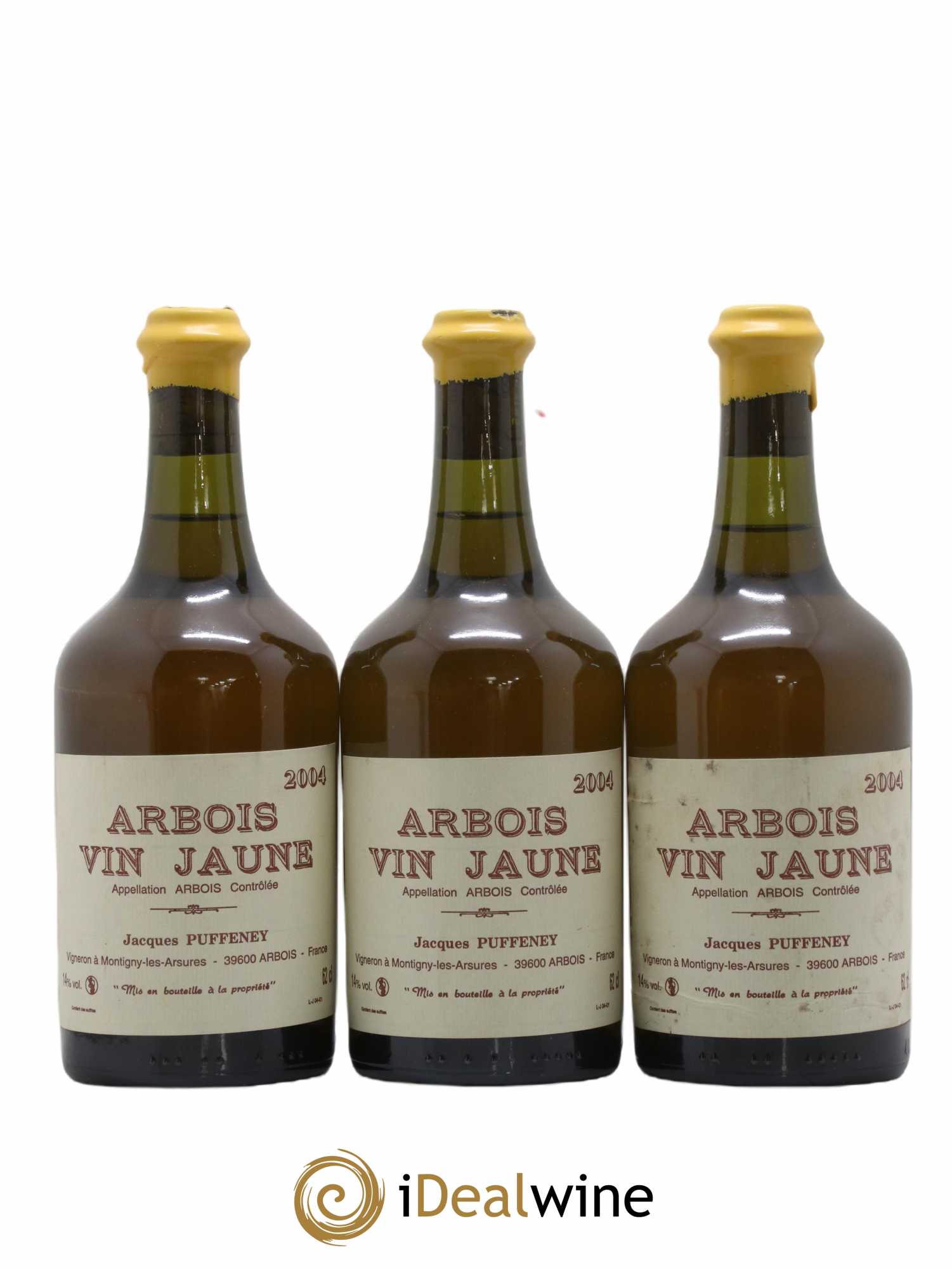 Arbois Vin Jaune Jacques Puffeney 2004 - Lot de 3 bouteilles - 0