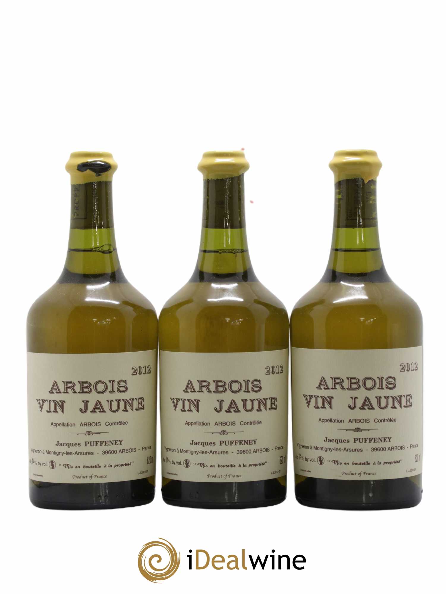 Arbois Vin Jaune Jacques Puffeney 2012 - Lot de 3 bouteilles - 0