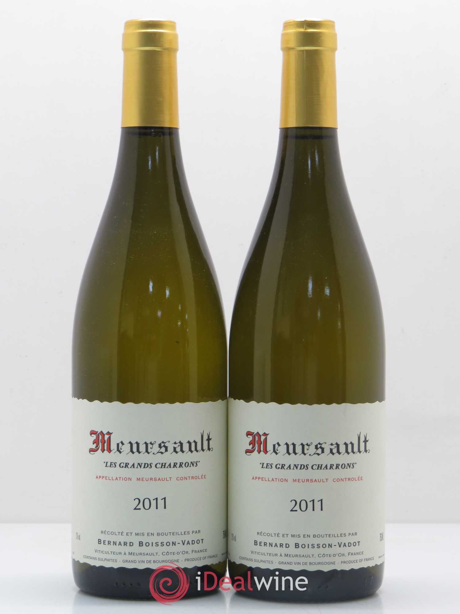Meursault Les Grands Charrons Boisson-Vadot (Domaine) 2011 - Lot de 2 bouteilles - 0