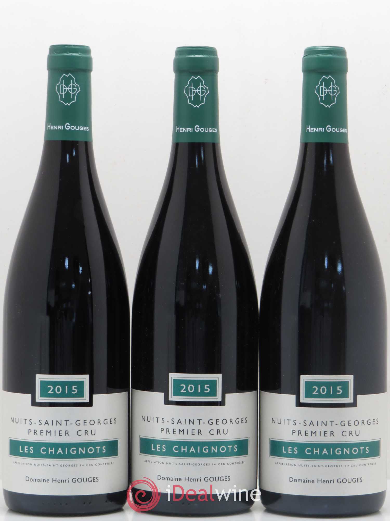 Nuits-Saint-Georges 1er Cru Les Chaignots Henri Gouges 2015 - Lot de 3 bouteilles - 0